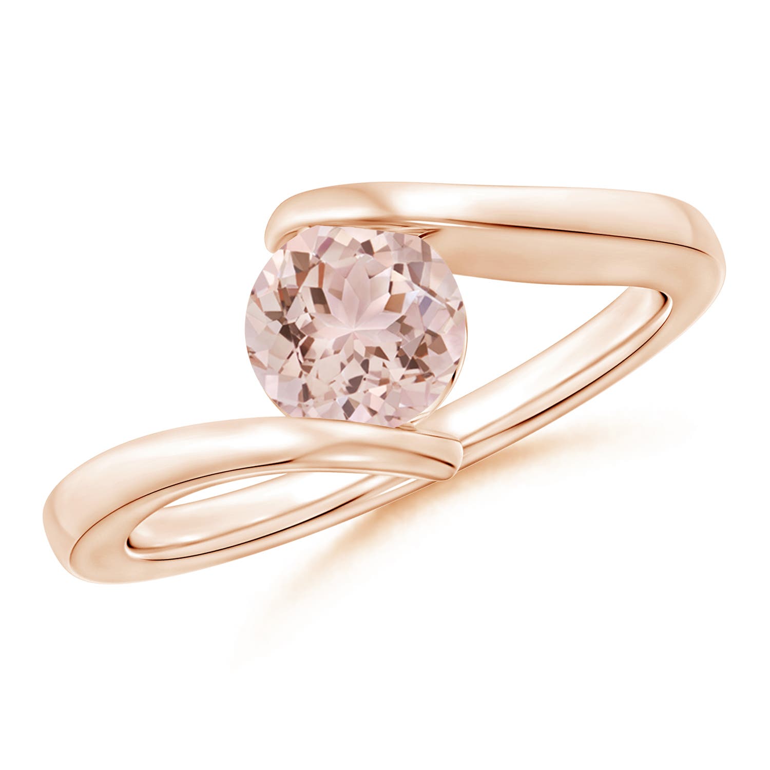 AAA - Morganite / 0.7 CT / 14 KT Rose Gold