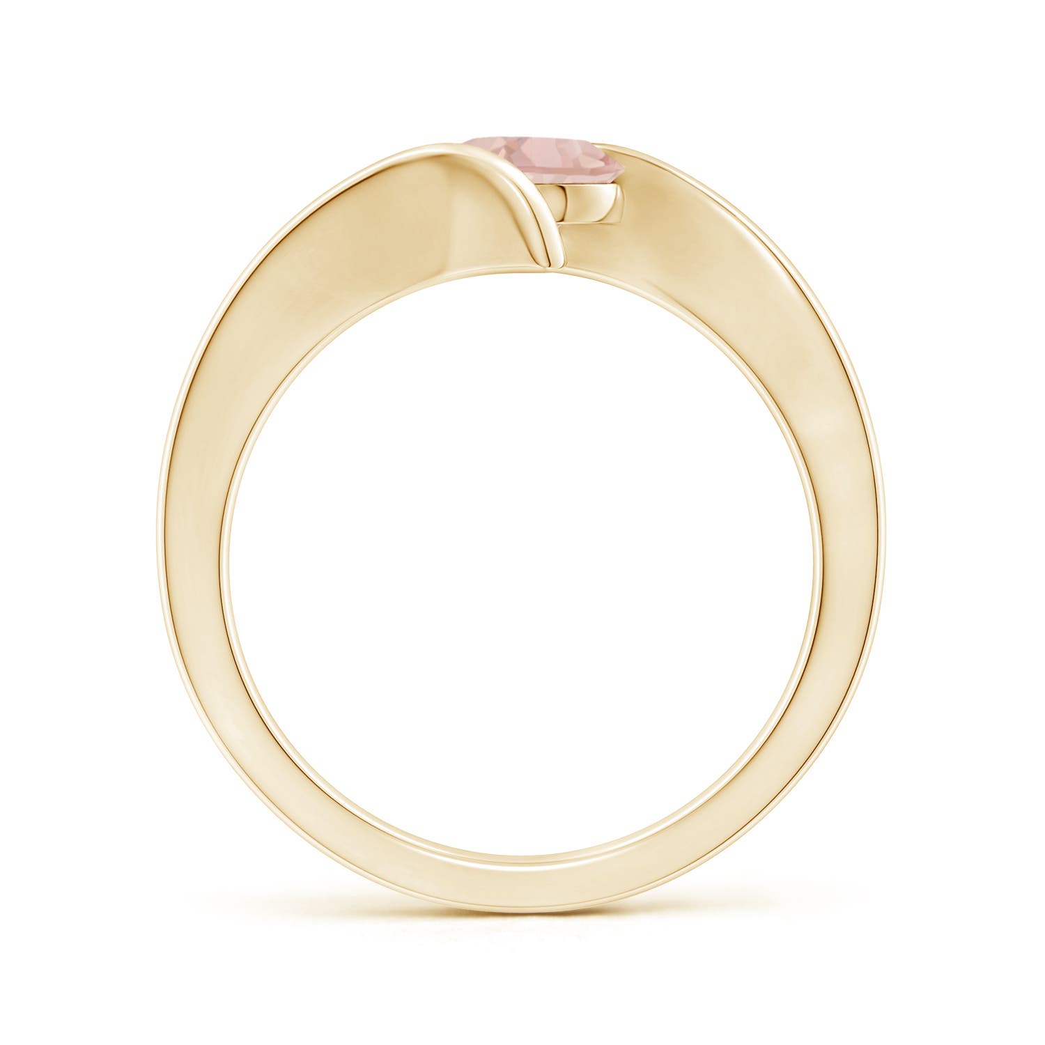 AAA - Morganite / 0.7 CT / 14 KT Yellow Gold