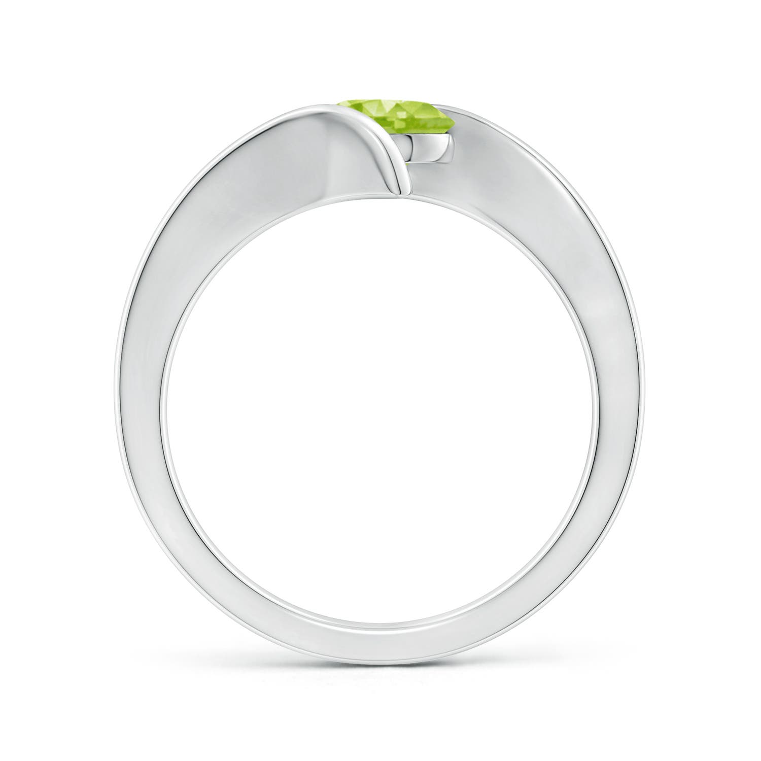 AA - Peridot / 0.95 CT / 14 KT White Gold