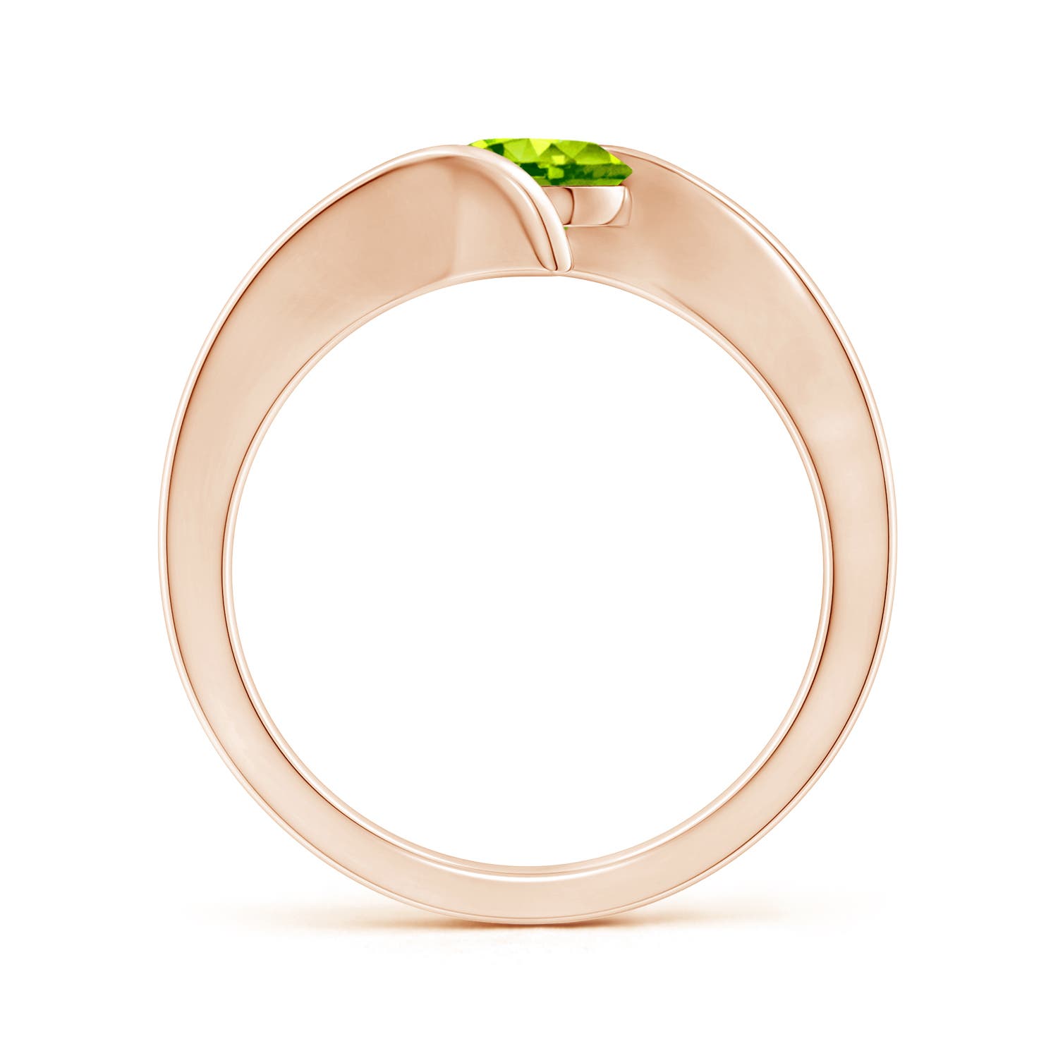 AAA - Peridot / 0.95 CT / 14 KT Rose Gold