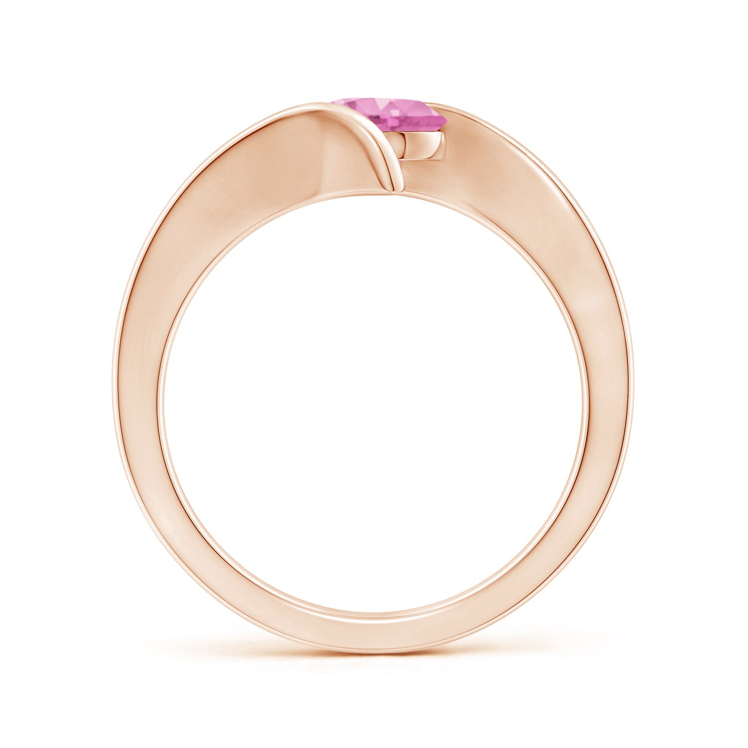 A - Pink Sapphire / 1 CT / 14 KT Rose Gold