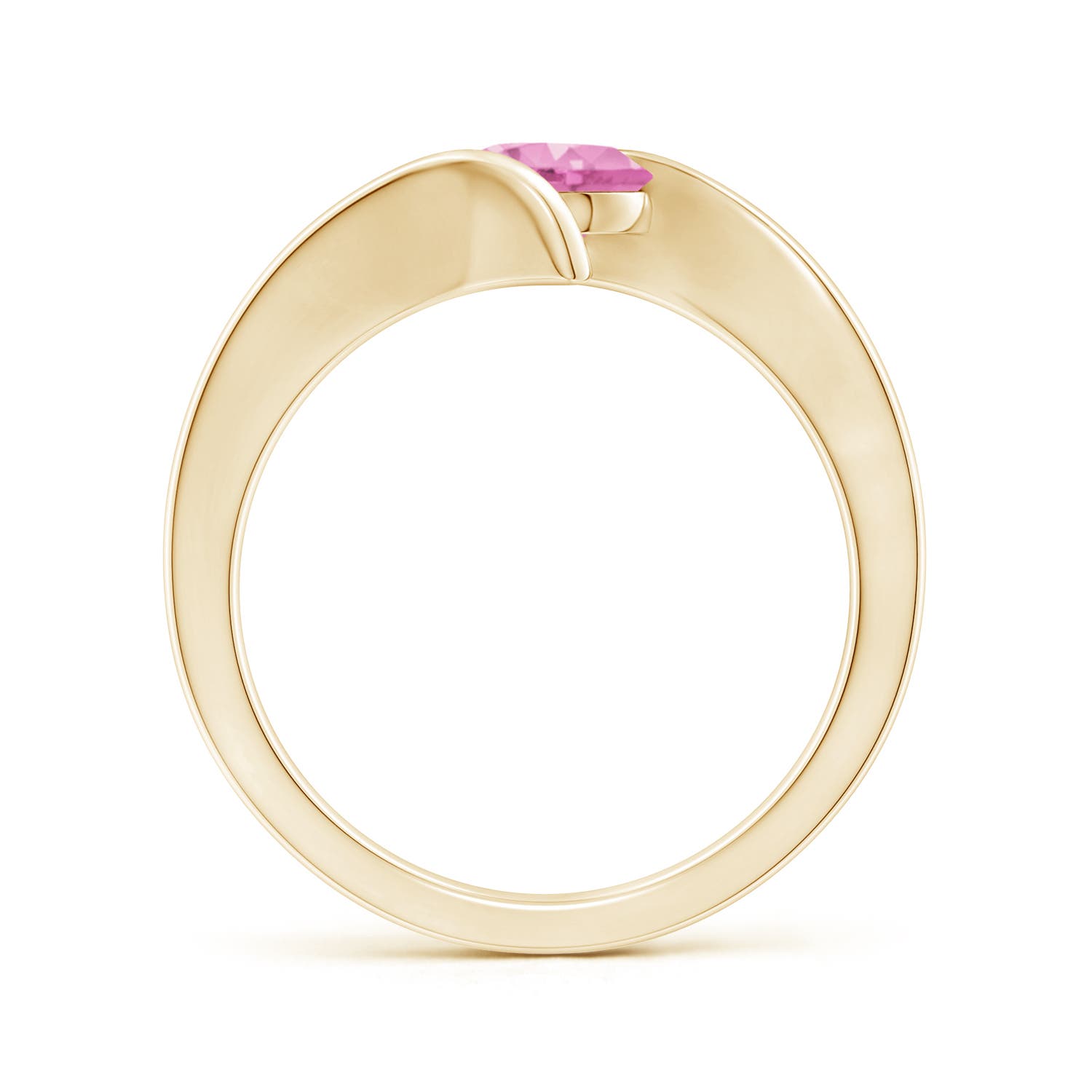 A - Pink Sapphire / 1 CT / 14 KT Yellow Gold