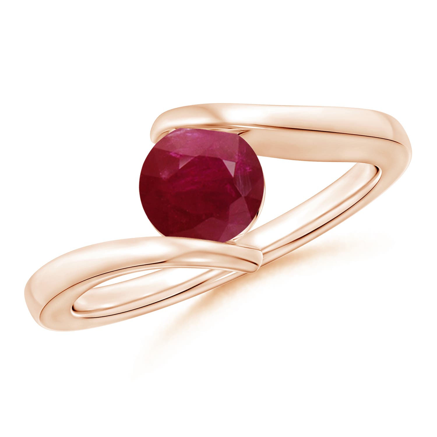 A - Ruby / 1 CT / 14 KT Rose Gold