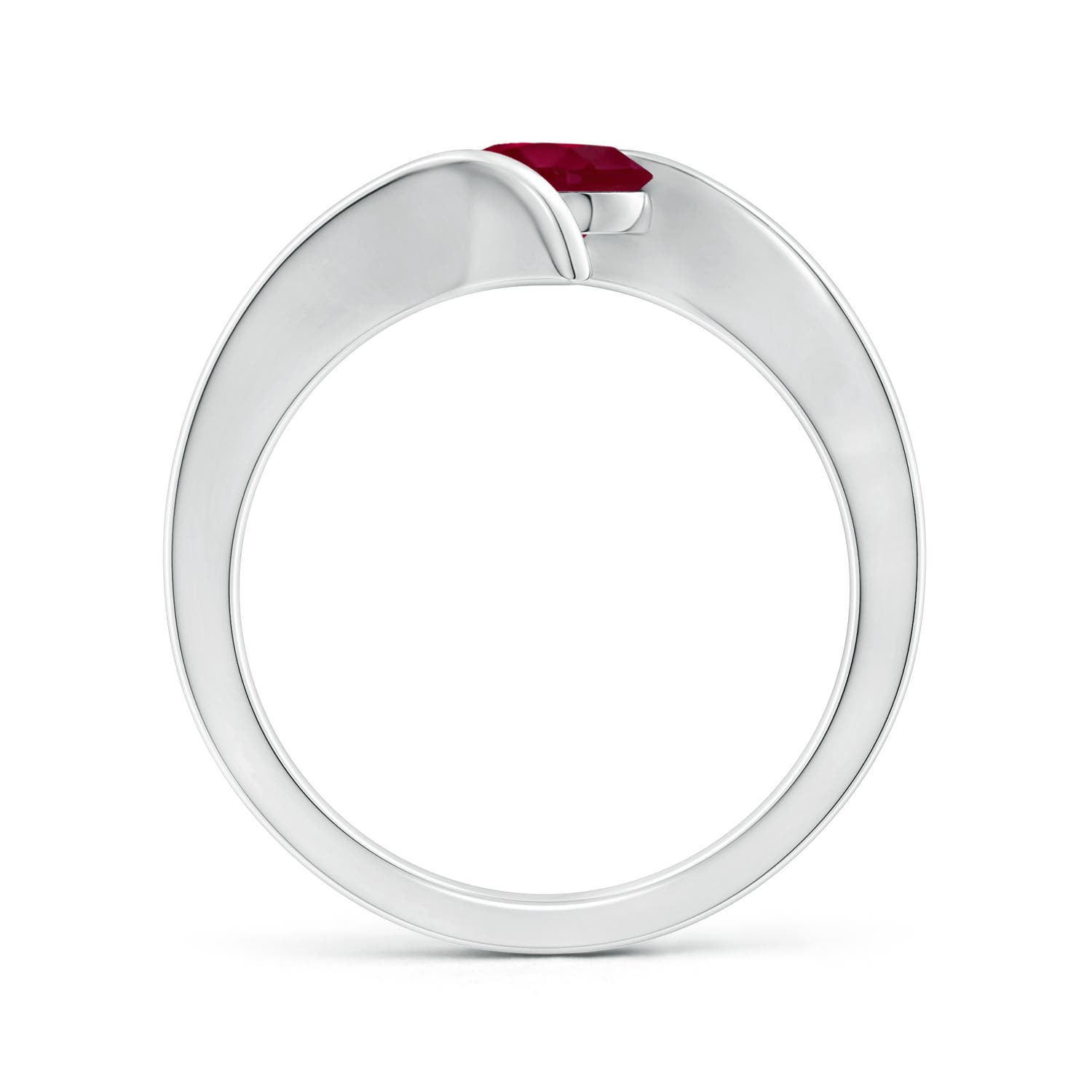 A - Ruby / 1 CT / 14 KT White Gold