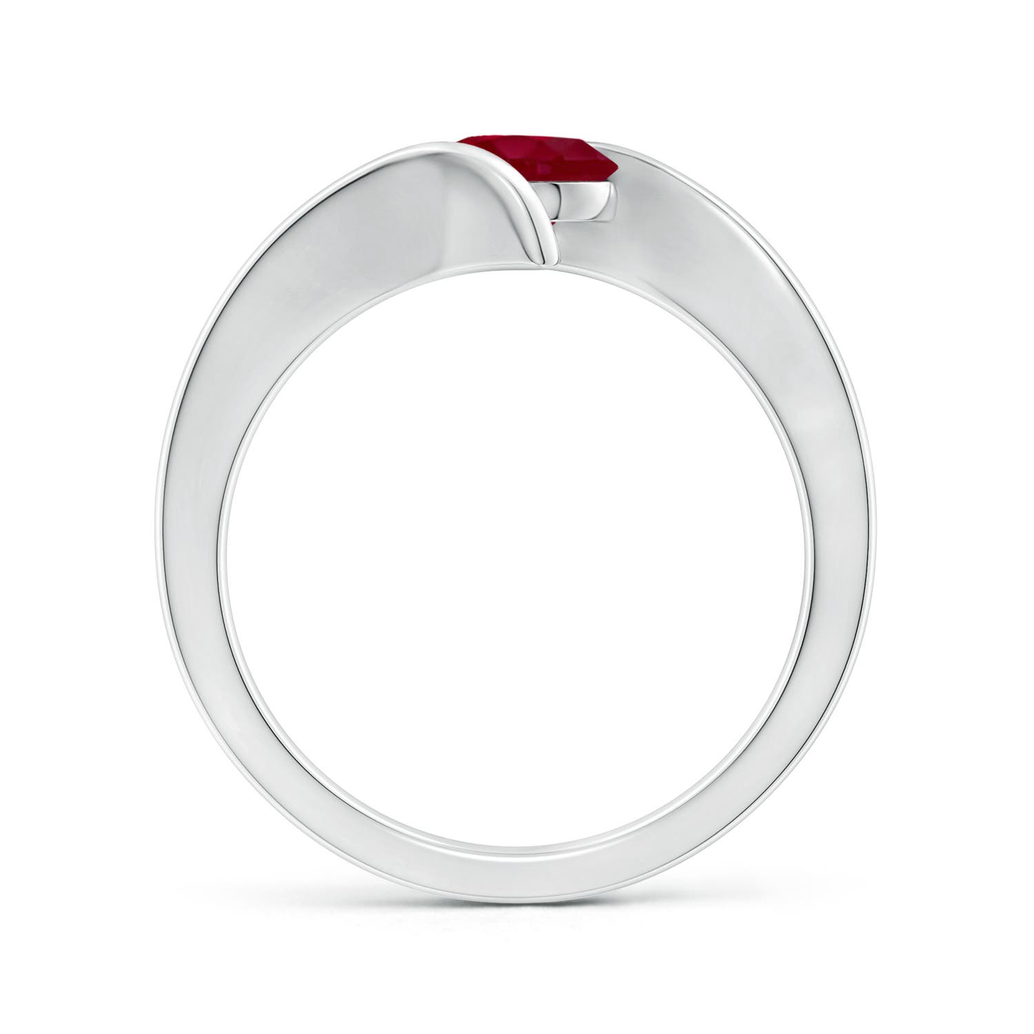 AA - Ruby / 1 CT / 14 KT White Gold