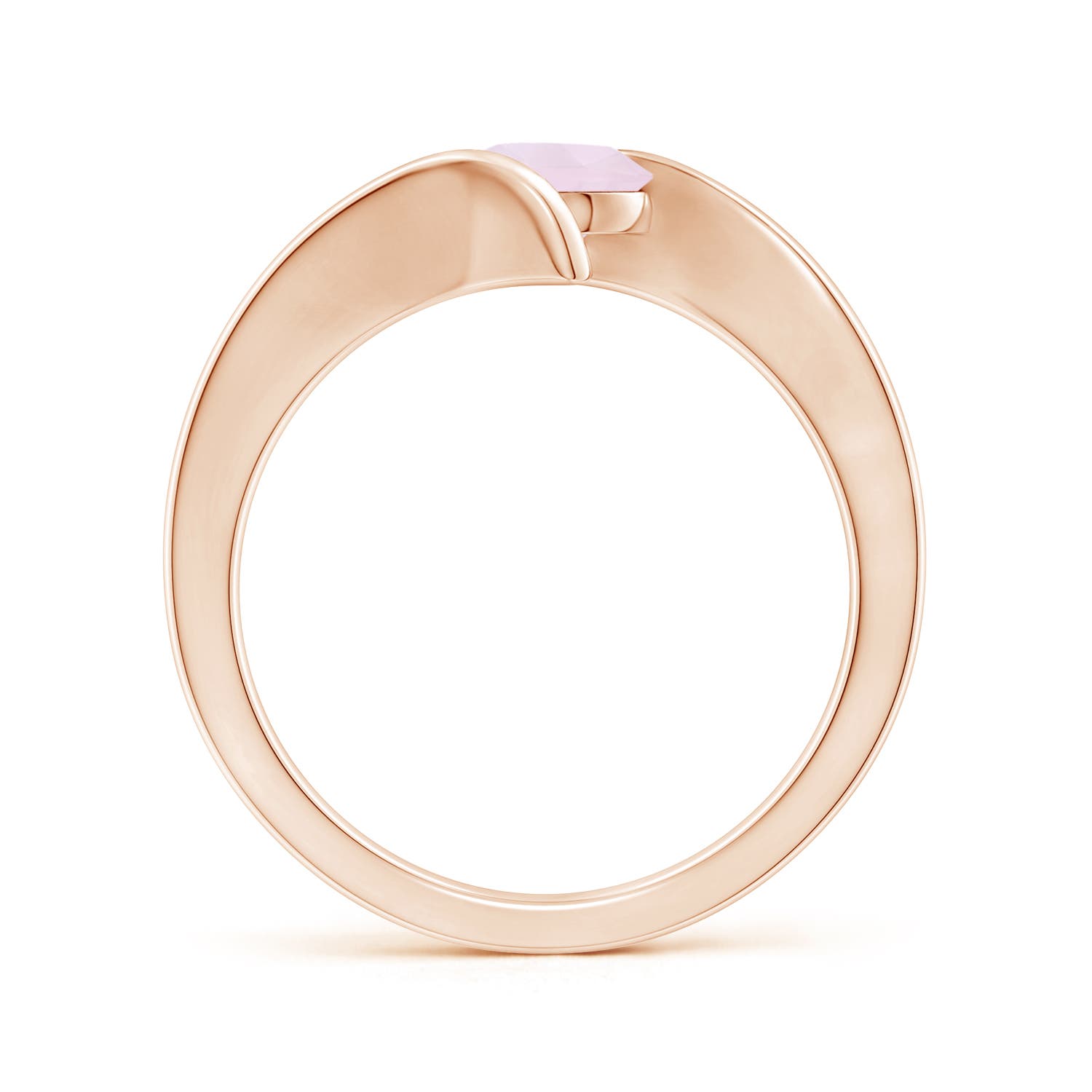 A - Rose Quartz / 0.85 CT / 14 KT Rose Gold