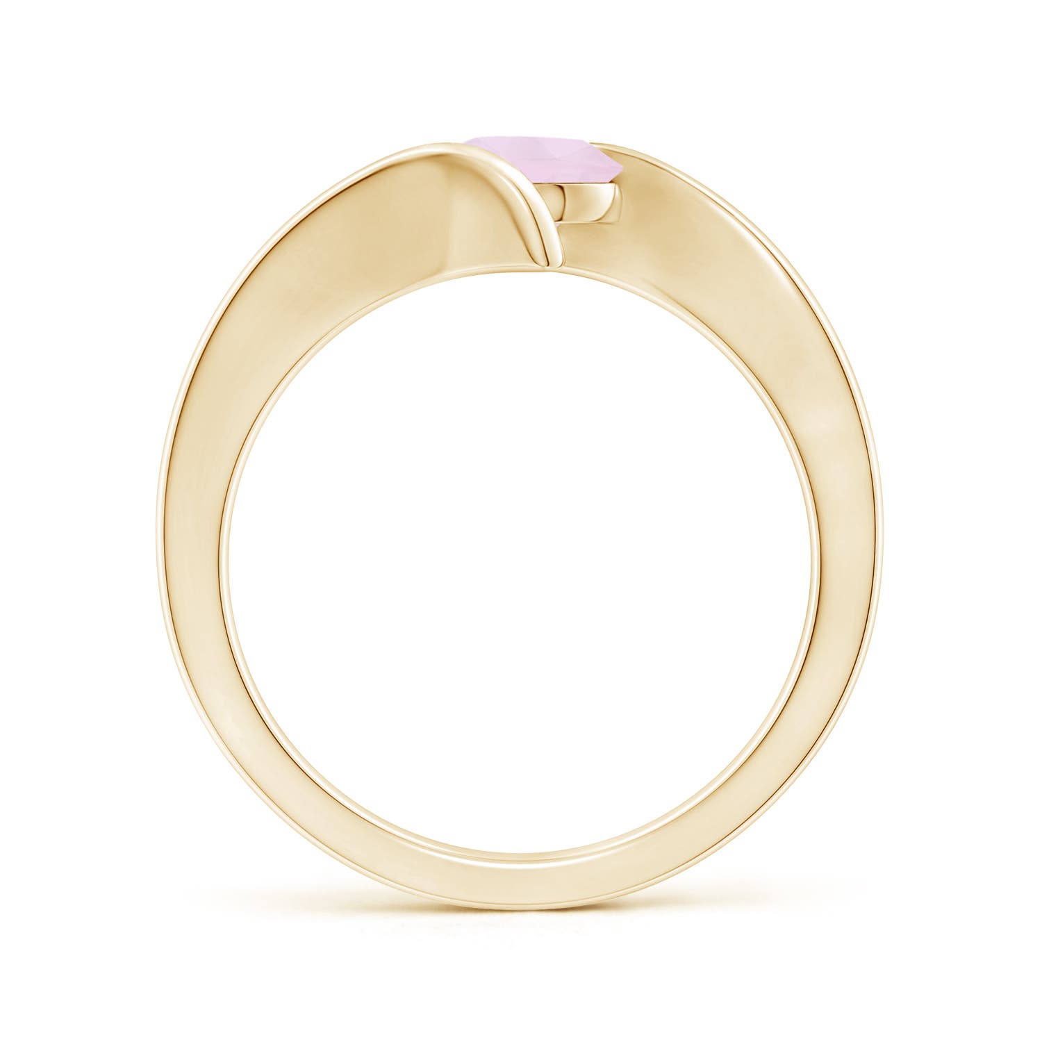 AA - Rose Quartz / 0.85 CT / 14 KT Yellow Gold