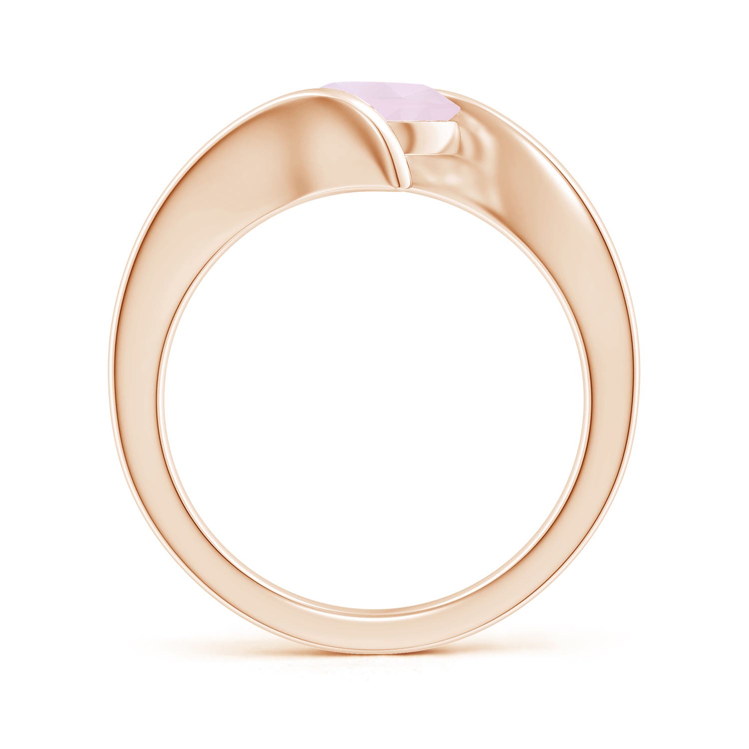 A - Rose Quartz / 1.35 CT / 14 KT Rose Gold