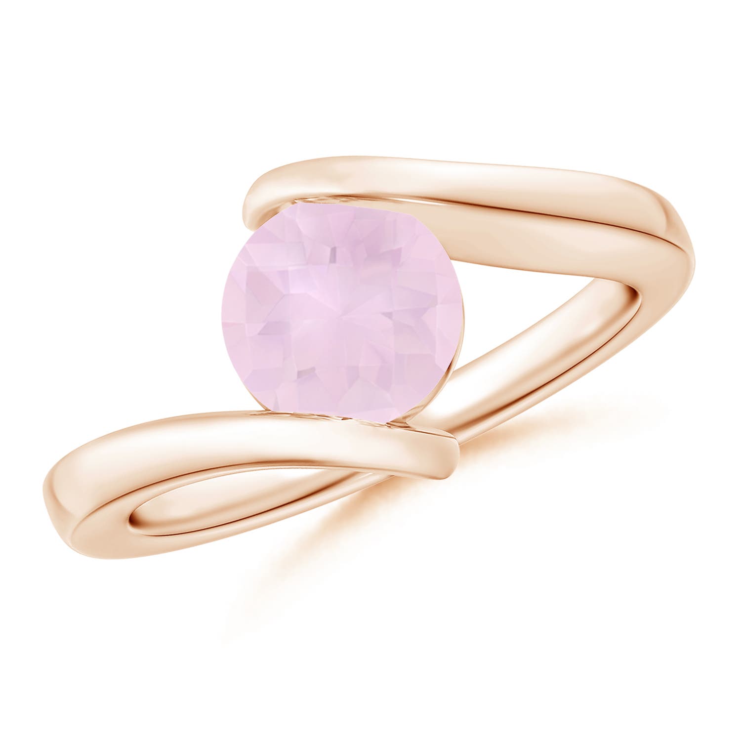 AA - Rose Quartz / 1.35 CT / 14 KT Rose Gold