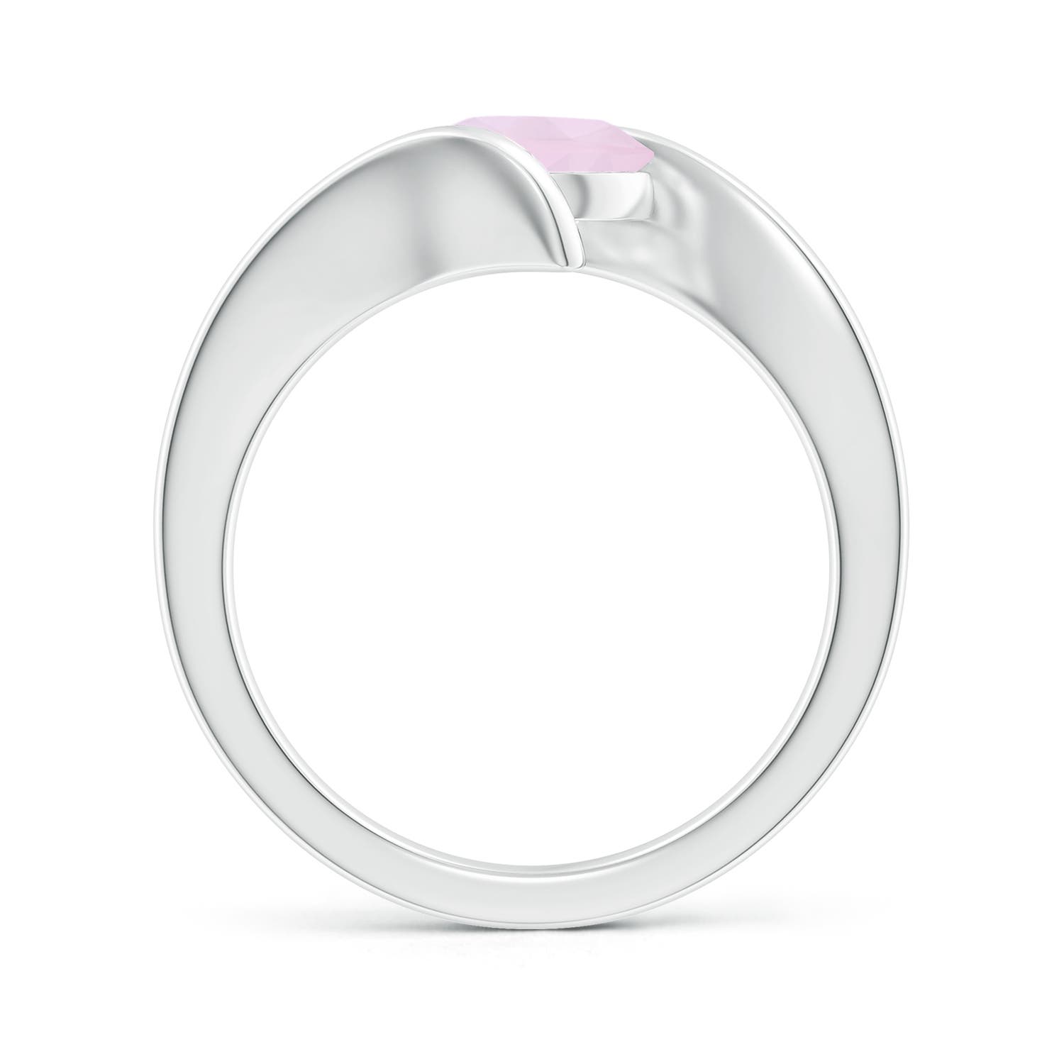 AA - Rose Quartz / 1.35 CT / 14 KT White Gold