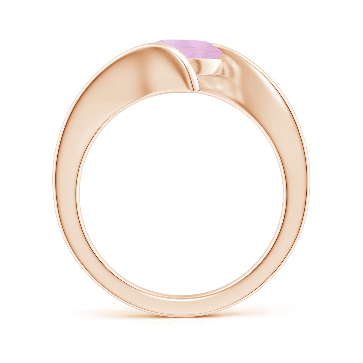 AAAA - Rose Quartz / 1.35 CT / 14 KT Rose Gold