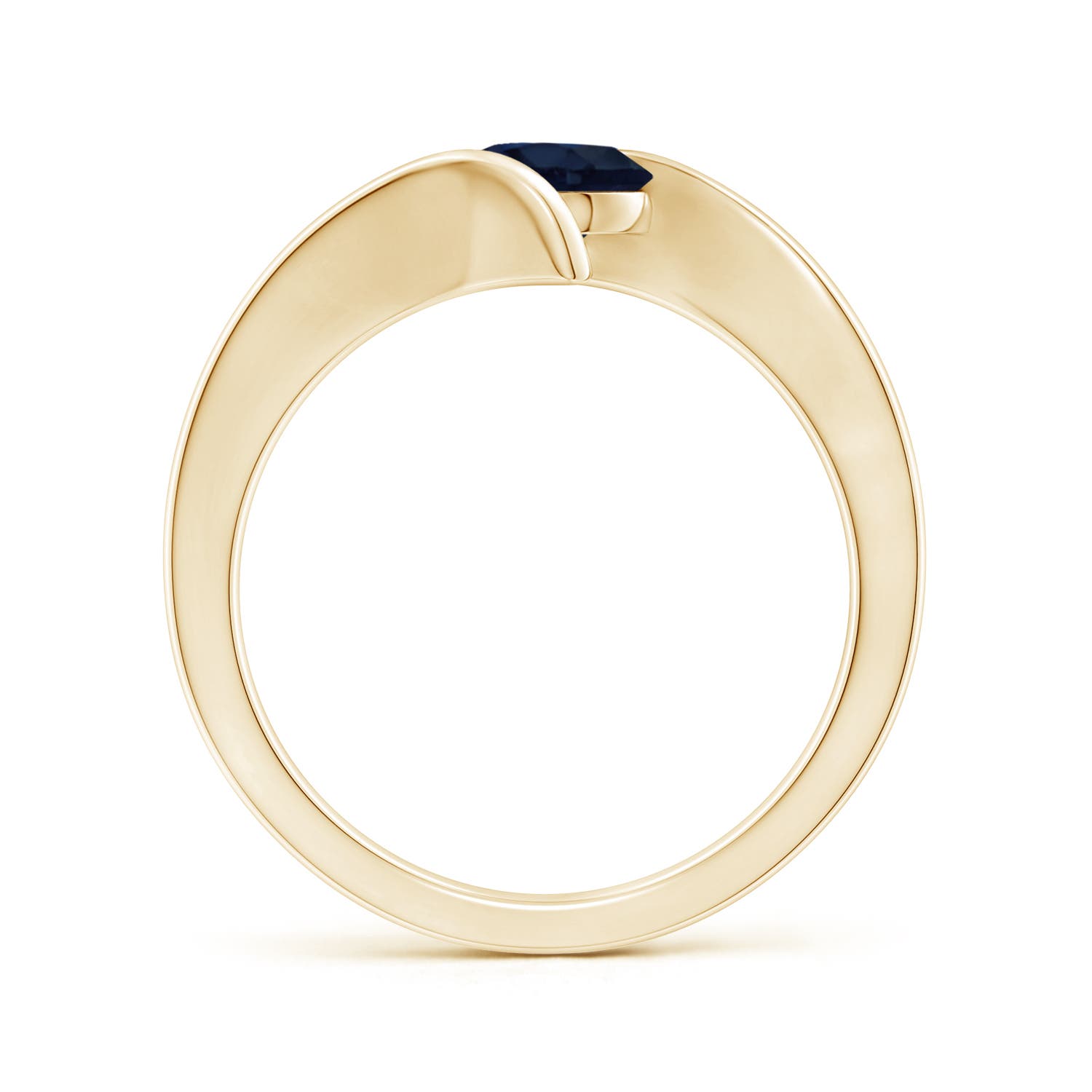 A - Blue Sapphire / 1 CT / 14 KT Yellow Gold