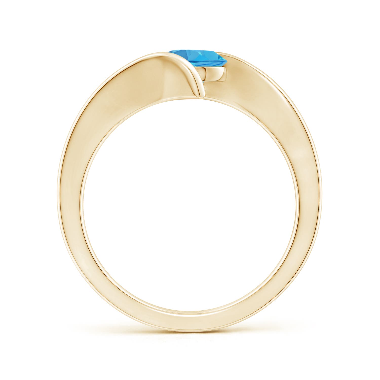 AA - Swiss Blue Topaz / 0.95 CT / 14 KT Yellow Gold