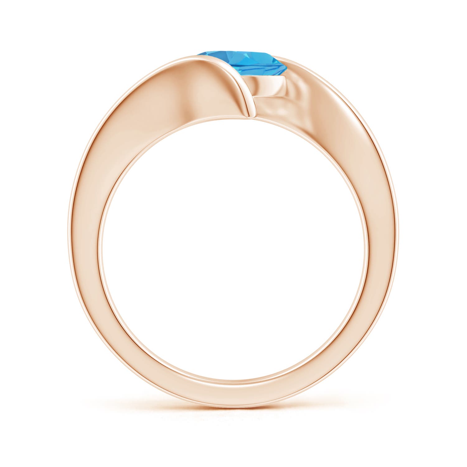 AA - Swiss Blue Topaz / 1.55 CT / 14 KT Rose Gold