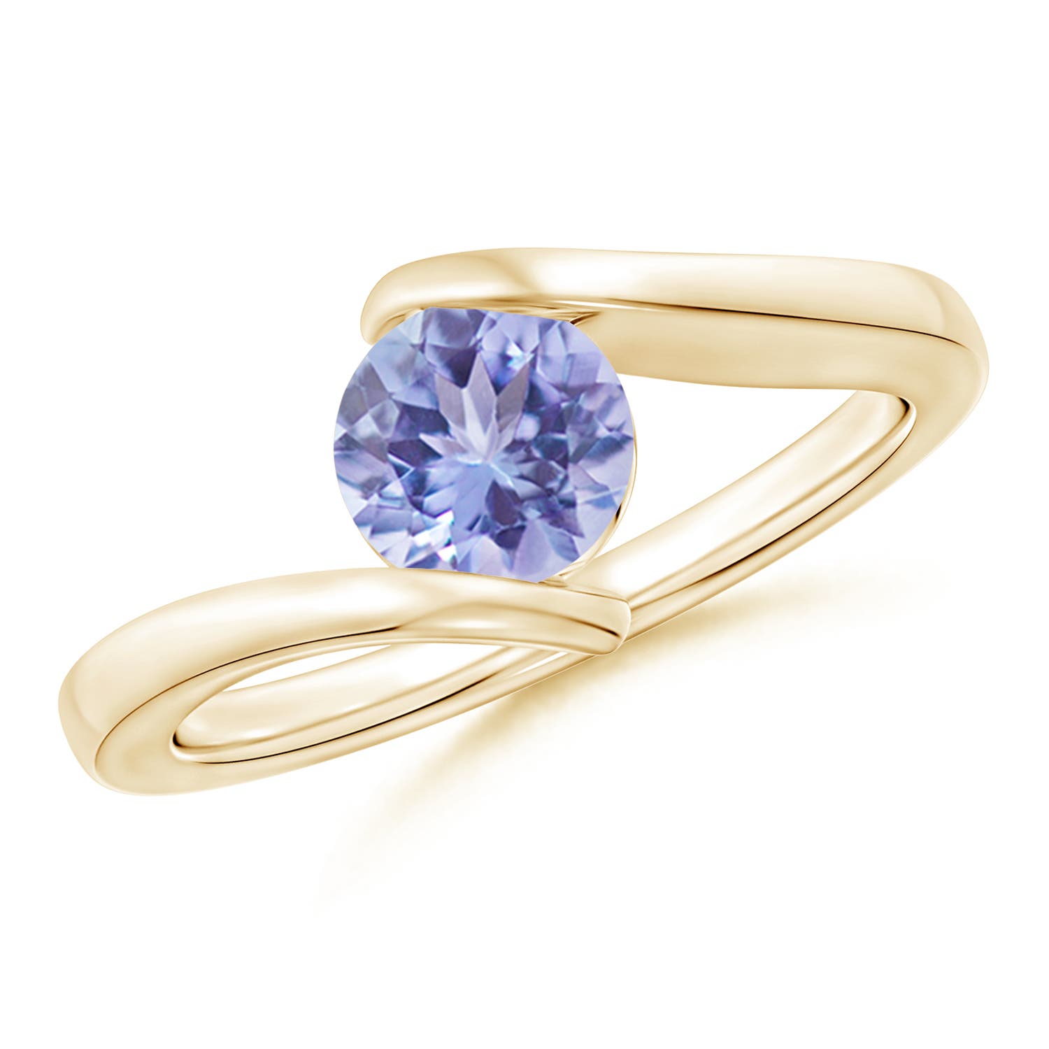 A - Tanzanite / 0.9 CT / 14 KT Yellow Gold