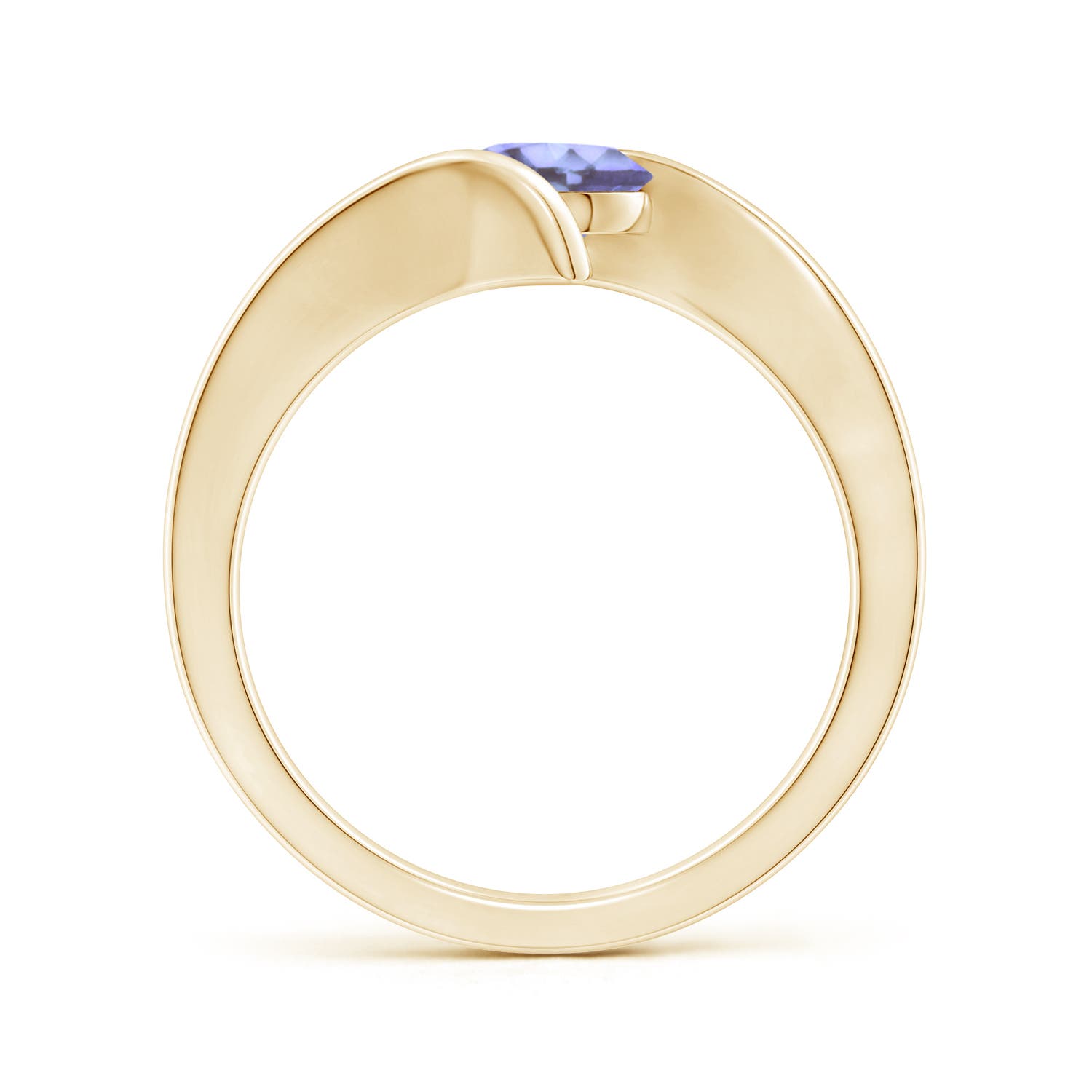 A - Tanzanite / 0.9 CT / 14 KT Yellow Gold