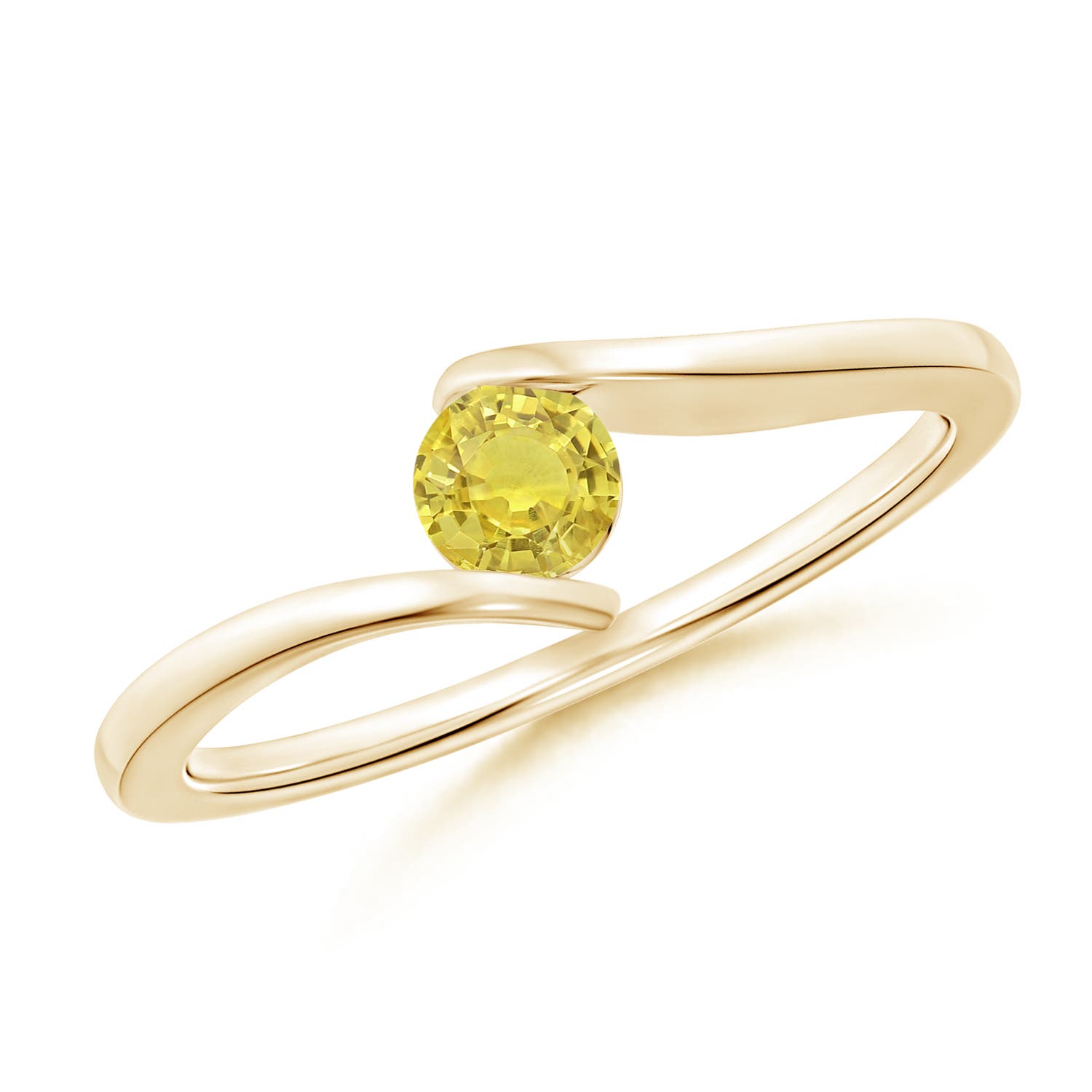 AA - Yellow Sapphire / 0.27 CT / 14 KT Yellow Gold