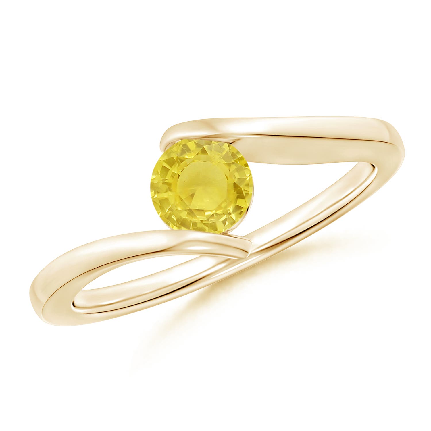 A - Yellow Sapphire / 0.53 CT / 14 KT Yellow Gold