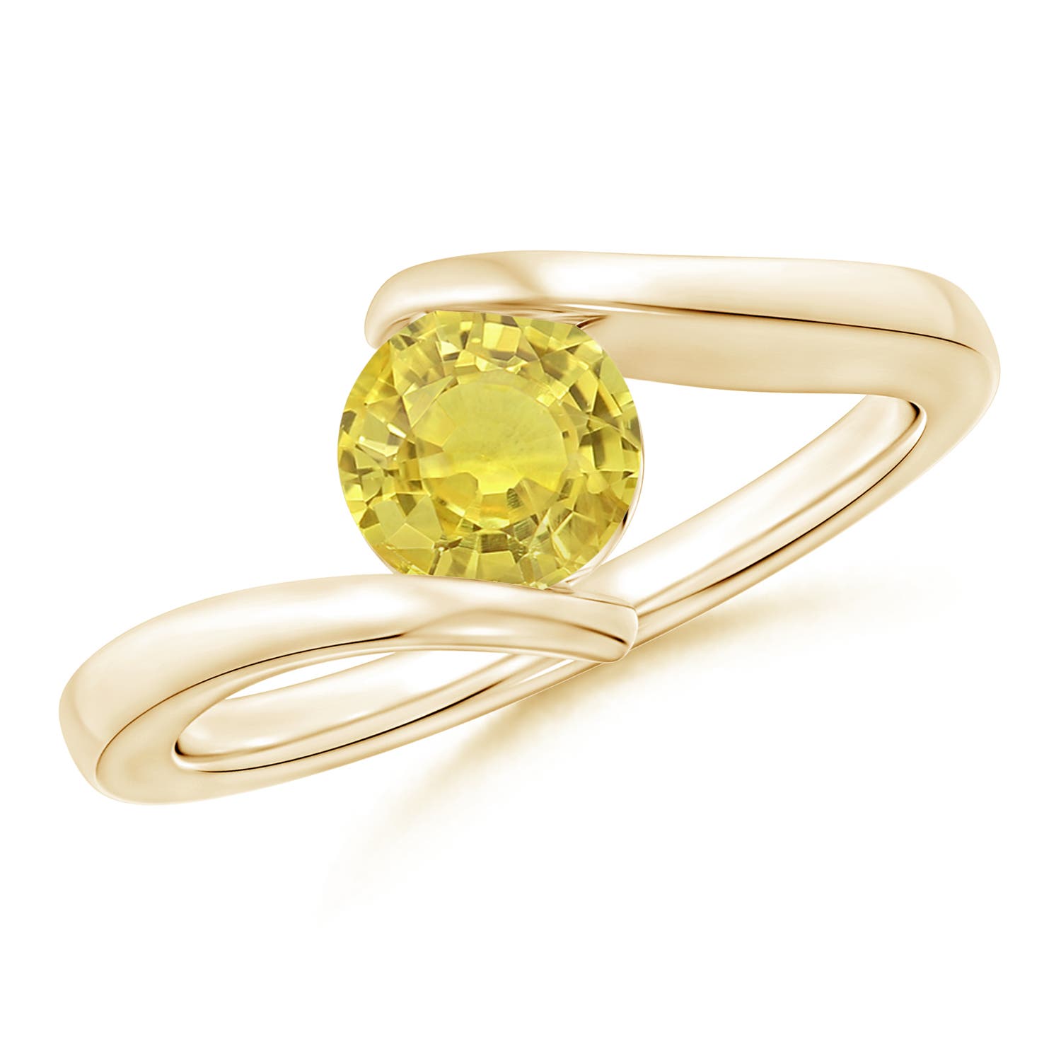 AA - Yellow Sapphire / 1 CT / 14 KT Yellow Gold