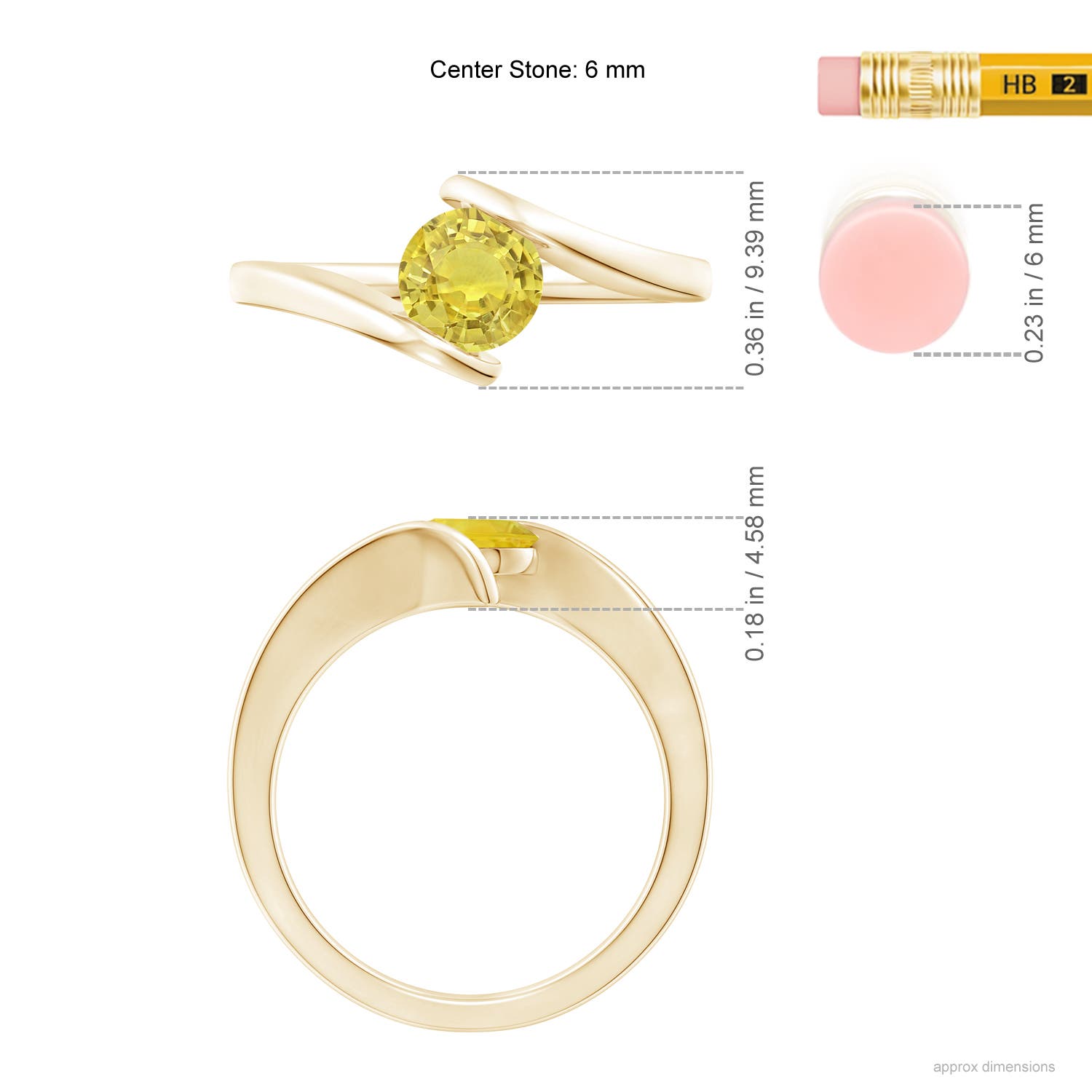 AA - Yellow Sapphire / 1 CT / 14 KT Yellow Gold