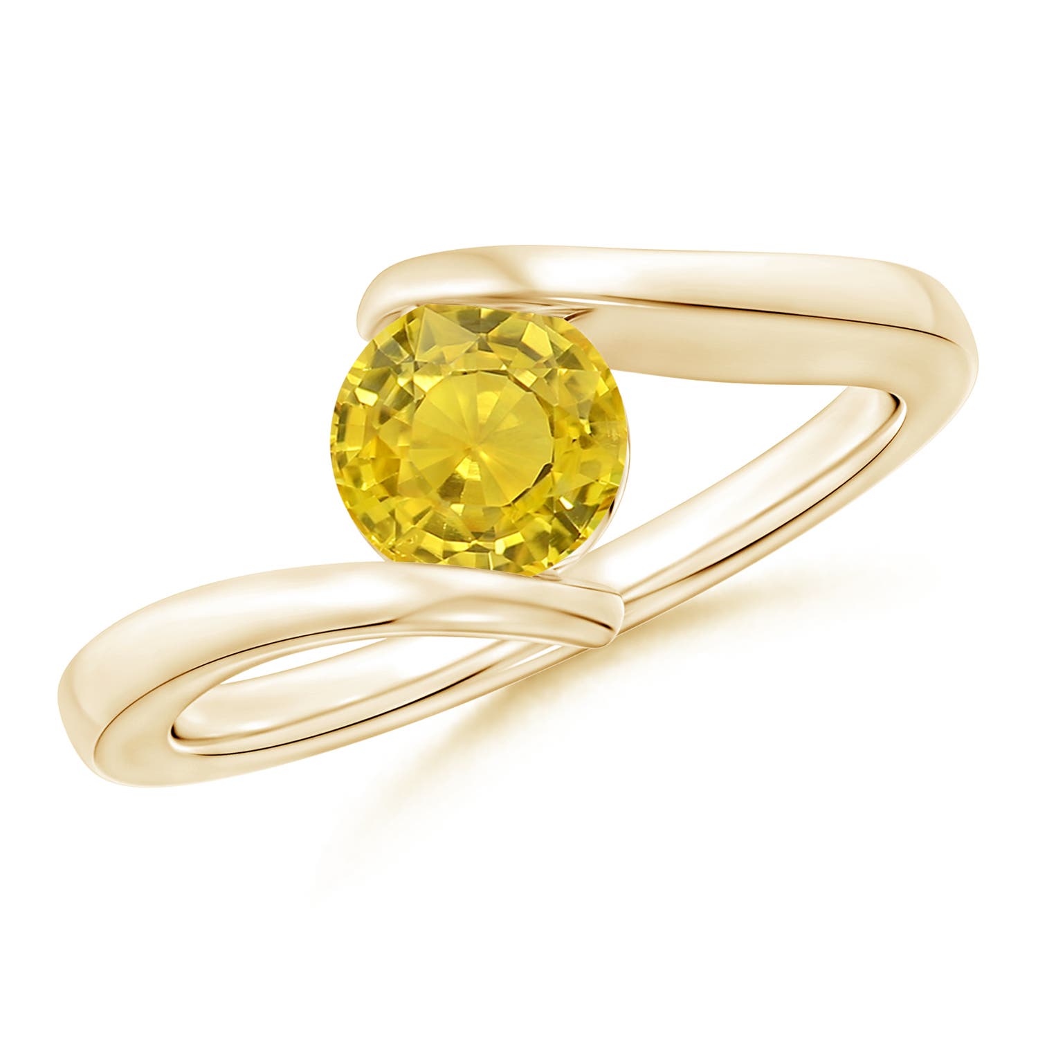 AAA - Yellow Sapphire / 1 CT / 14 KT Yellow Gold