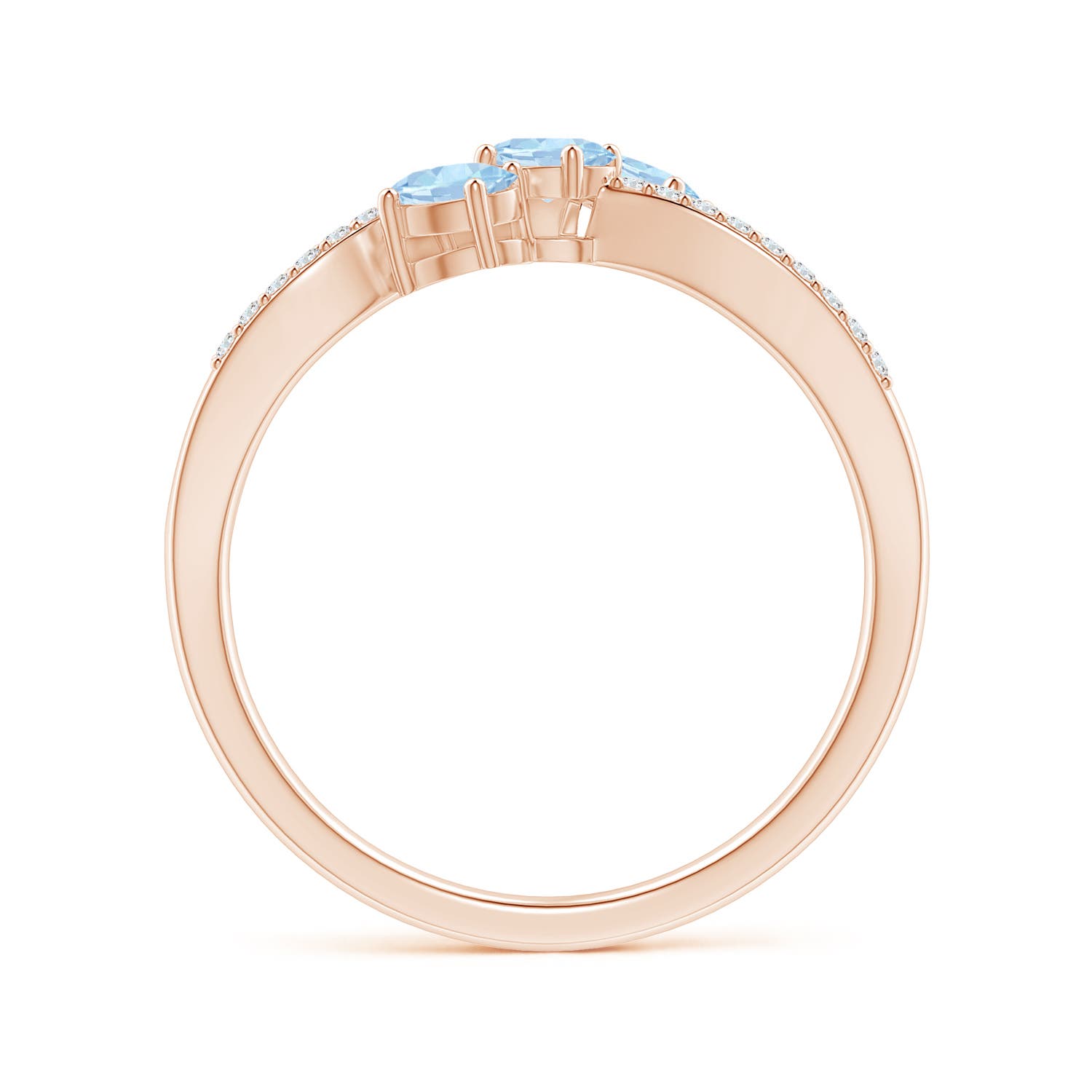 AA - Aquamarine / 0.56 CT / 14 KT Rose Gold