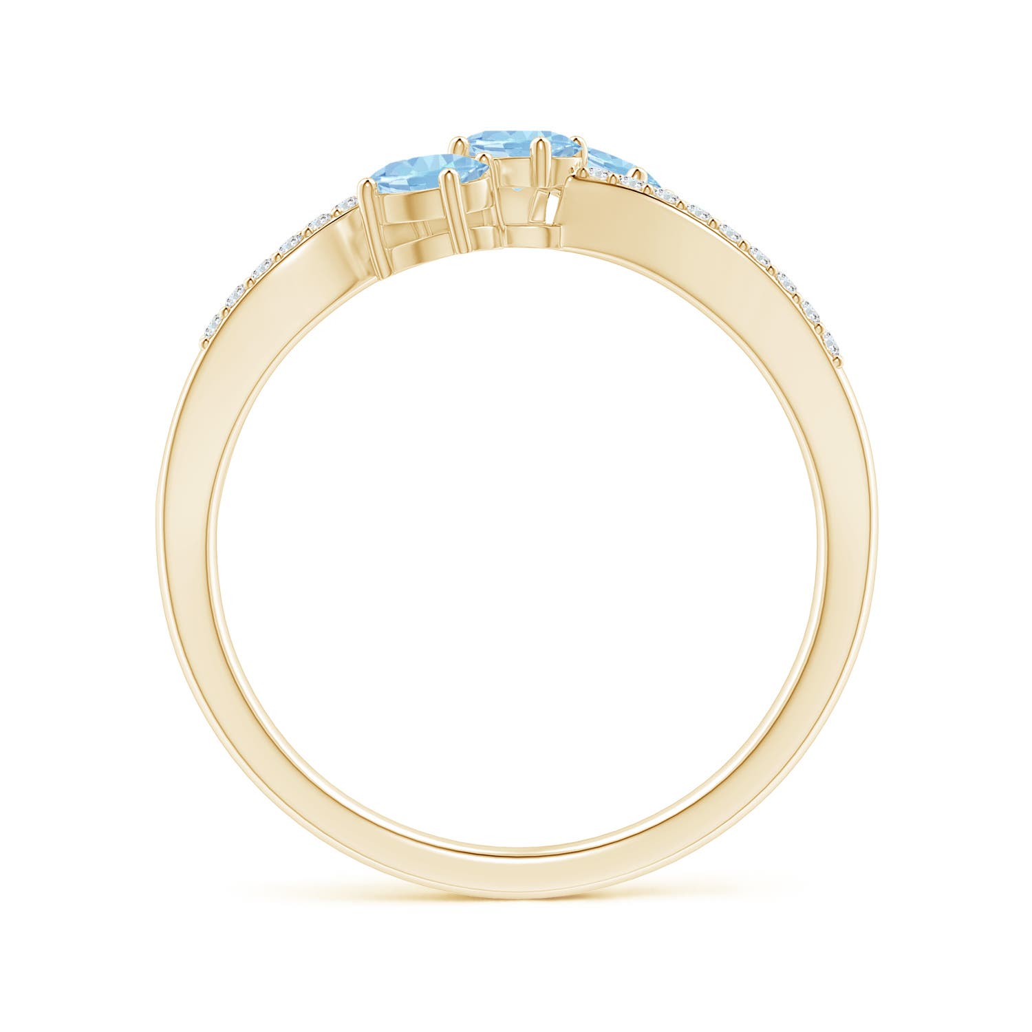 AAA - Aquamarine / 0.56 CT / 14 KT Yellow Gold