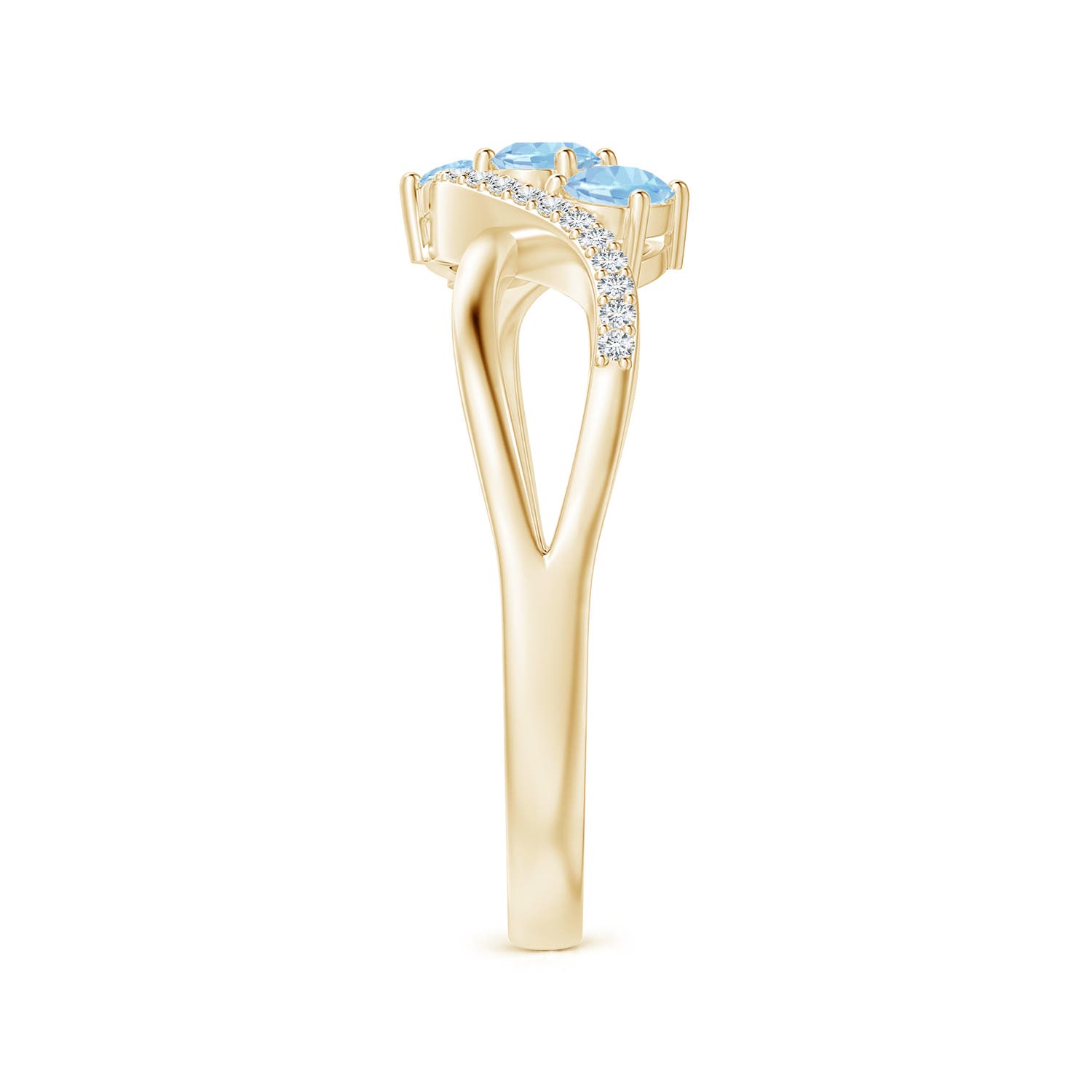 AAA - Aquamarine / 0.56 CT / 14 KT Yellow Gold