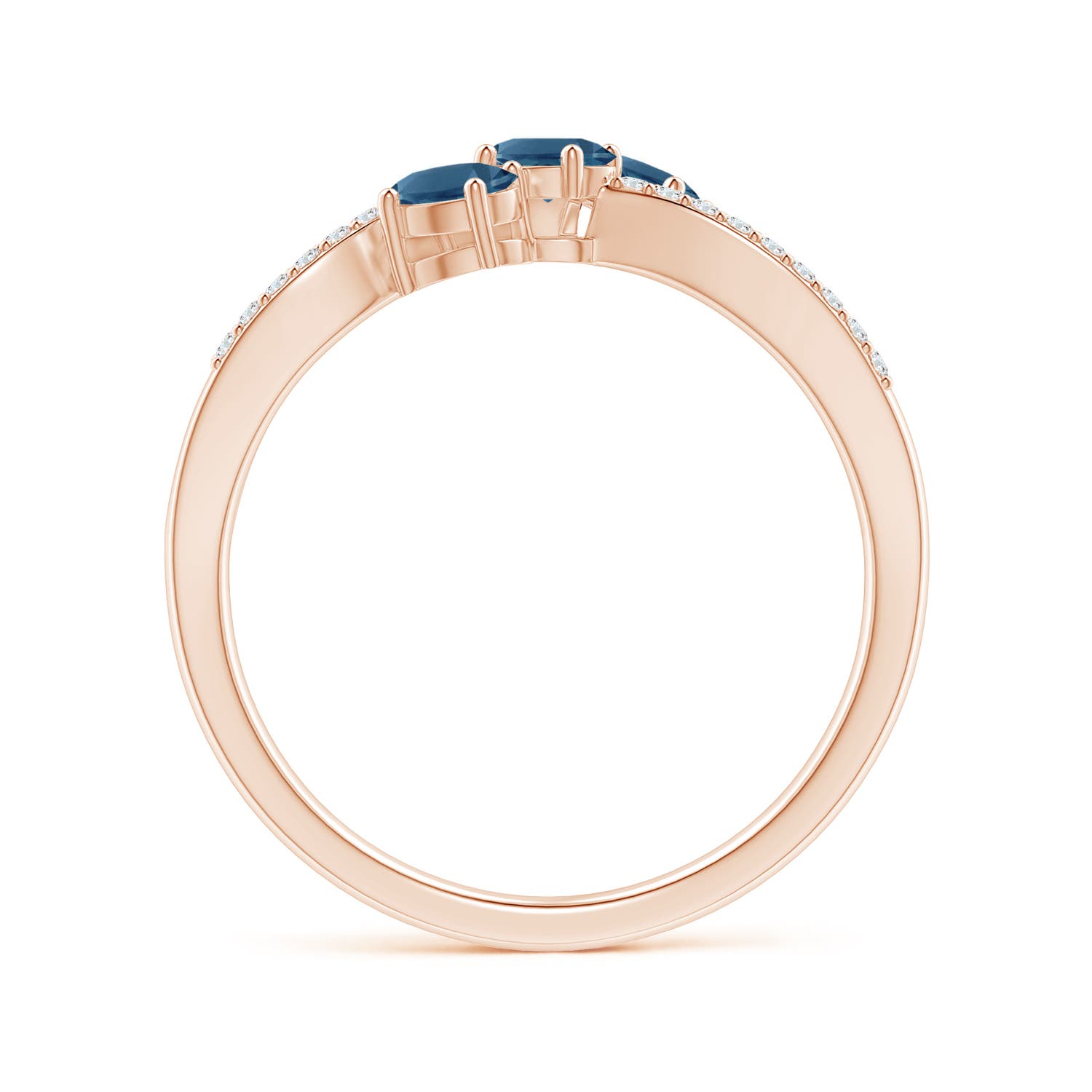 AA - London Blue Topaz / 0.71 CT / 14 KT Rose Gold