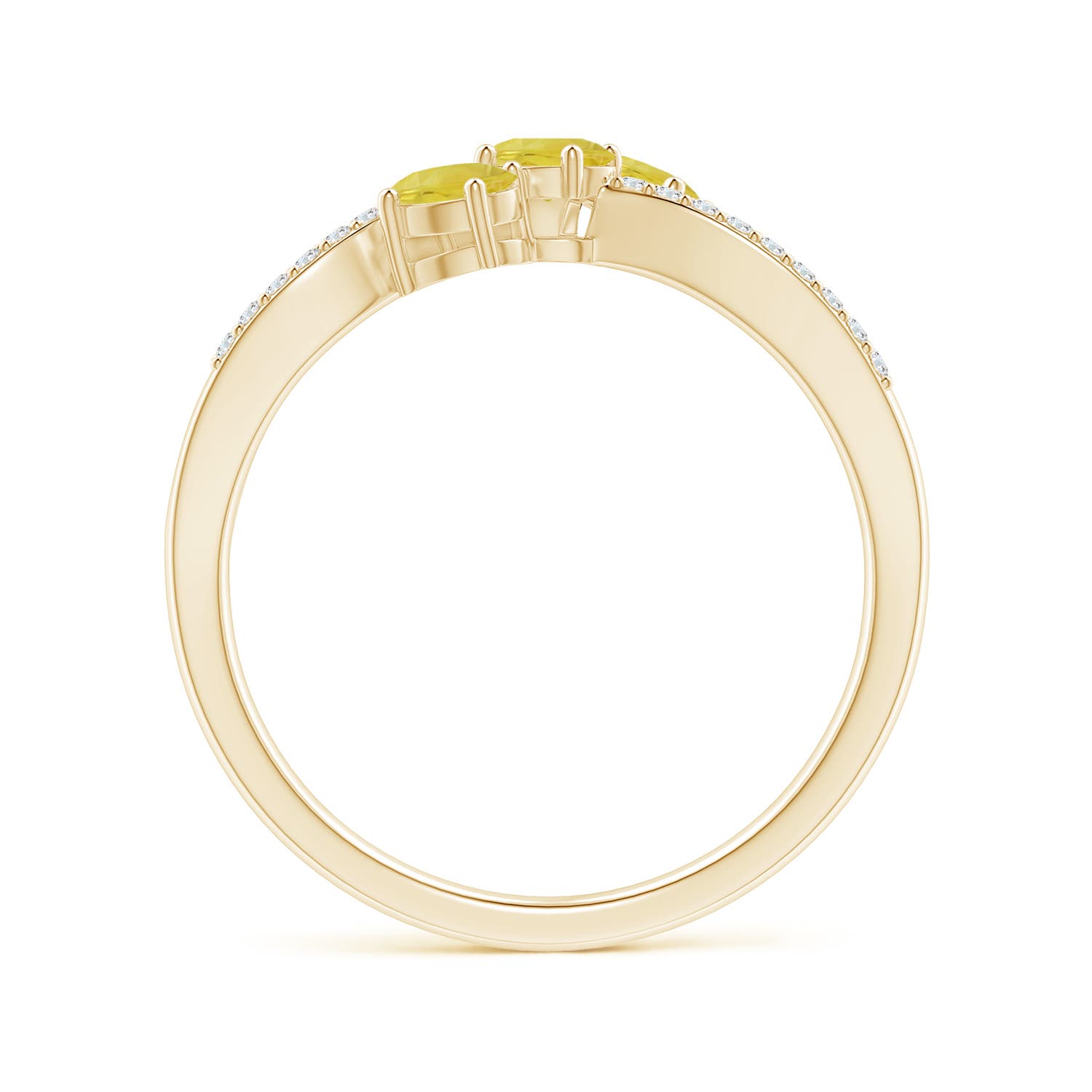 A - Yellow Sapphire / 0.95 CT / 14 KT Yellow Gold