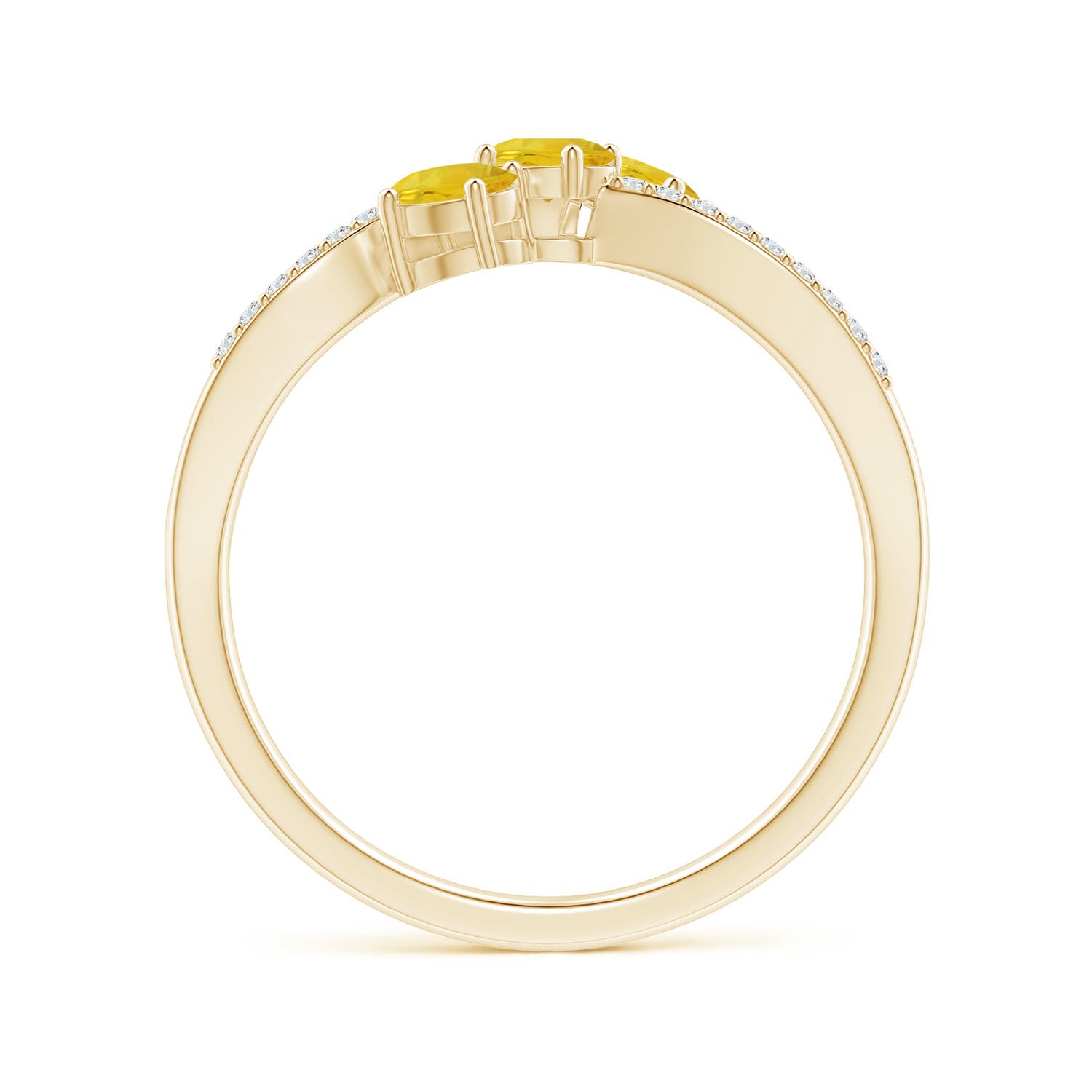 AAA - Yellow Sapphire / 0.95 CT / 14 KT Yellow Gold