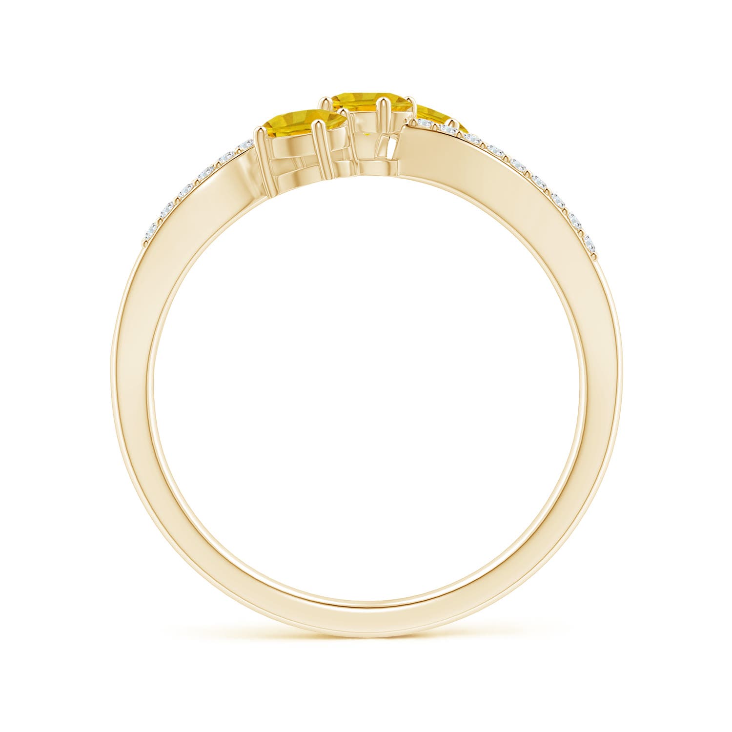 AAAA - Yellow Sapphire / 0.95 CT / 14 KT Yellow Gold