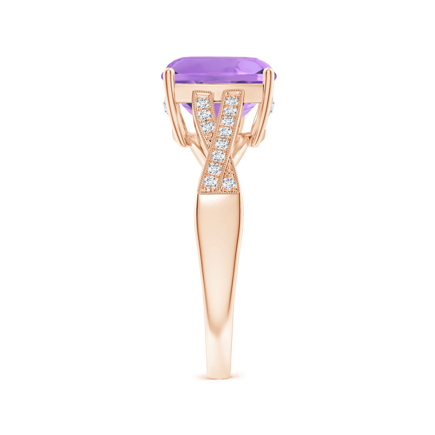 A - Amethyst / 3.24 CT / 14 KT Rose Gold