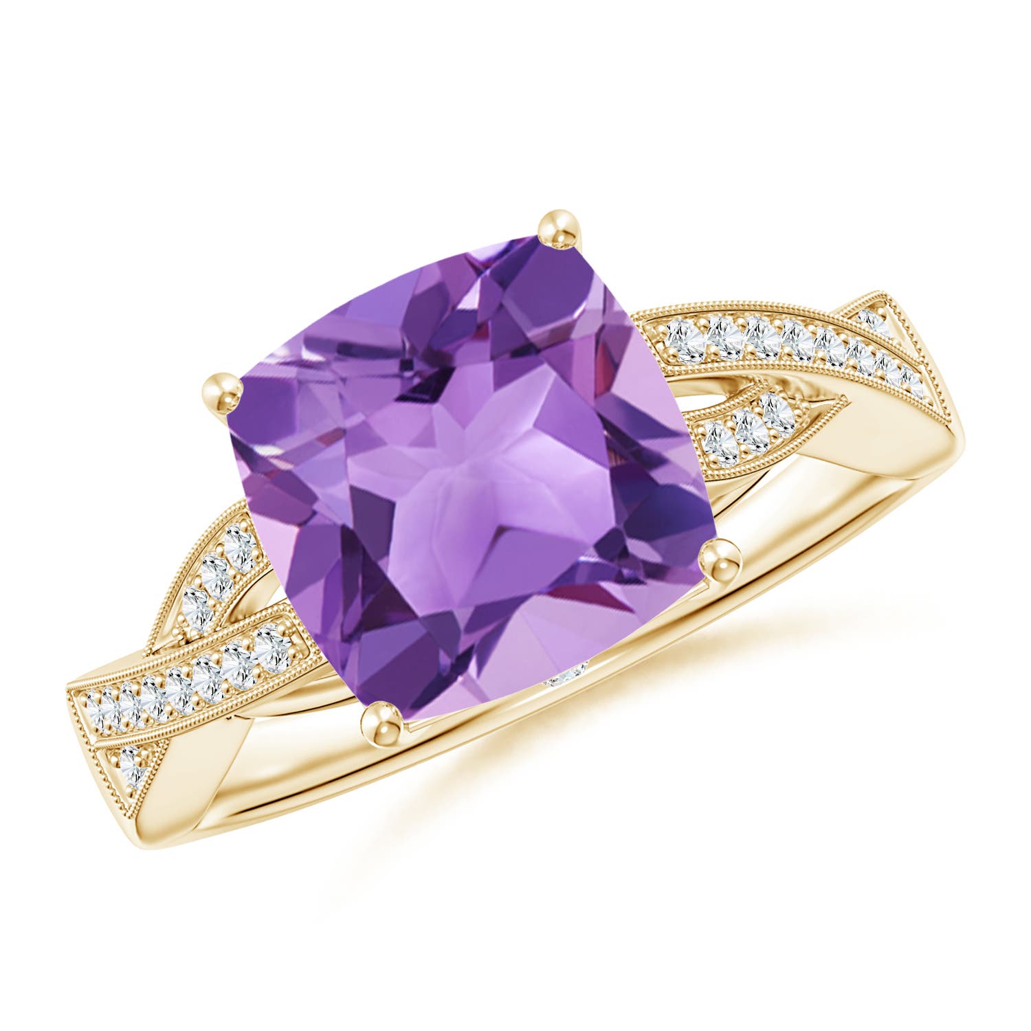 A - Amethyst / 3.24 CT / 14 KT Yellow Gold