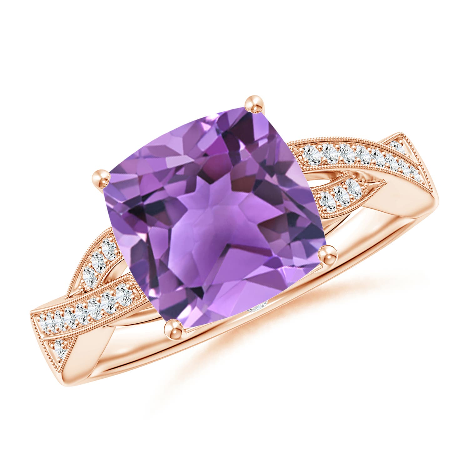 AA - Amethyst / 3.24 CT / 14 KT Rose Gold