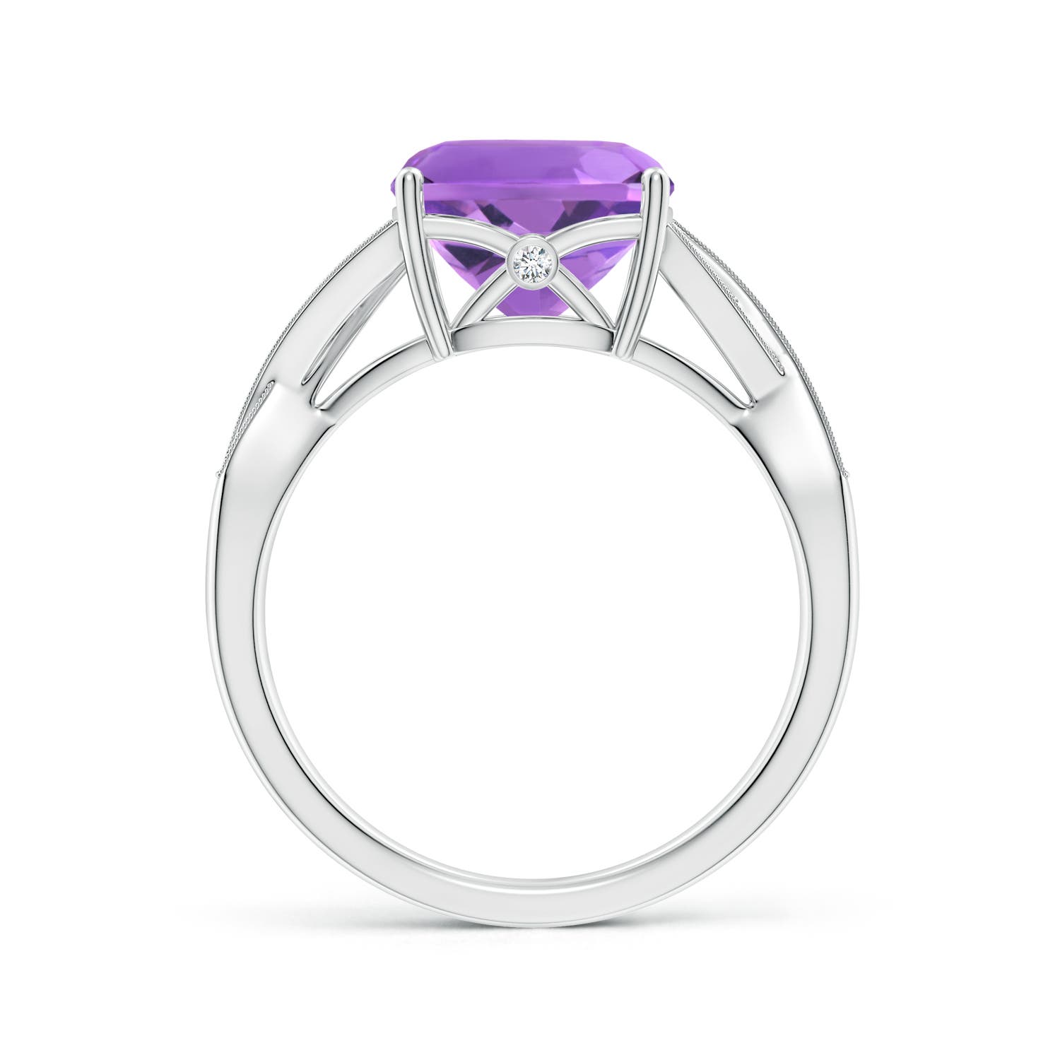 AA - Amethyst / 3.24 CT / 14 KT White Gold