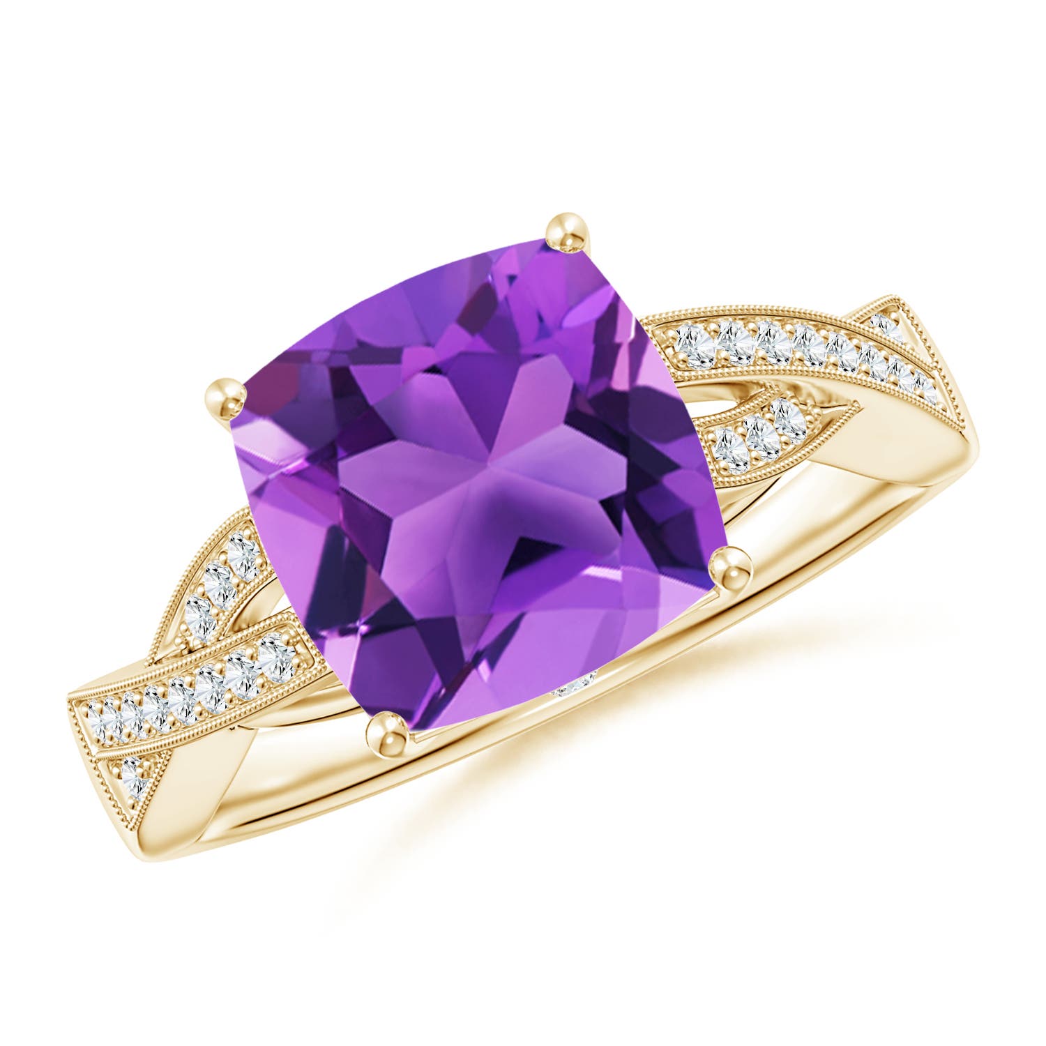 AAA - Amethyst / 3.24 CT / 14 KT Yellow Gold