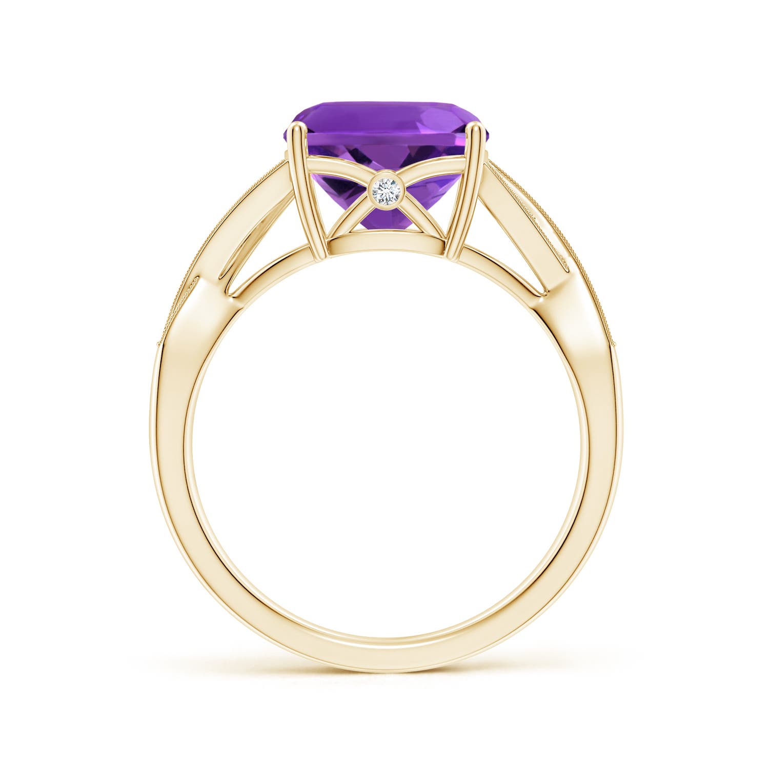 AAAA - Amethyst / 3.24 CT / 14 KT Yellow Gold