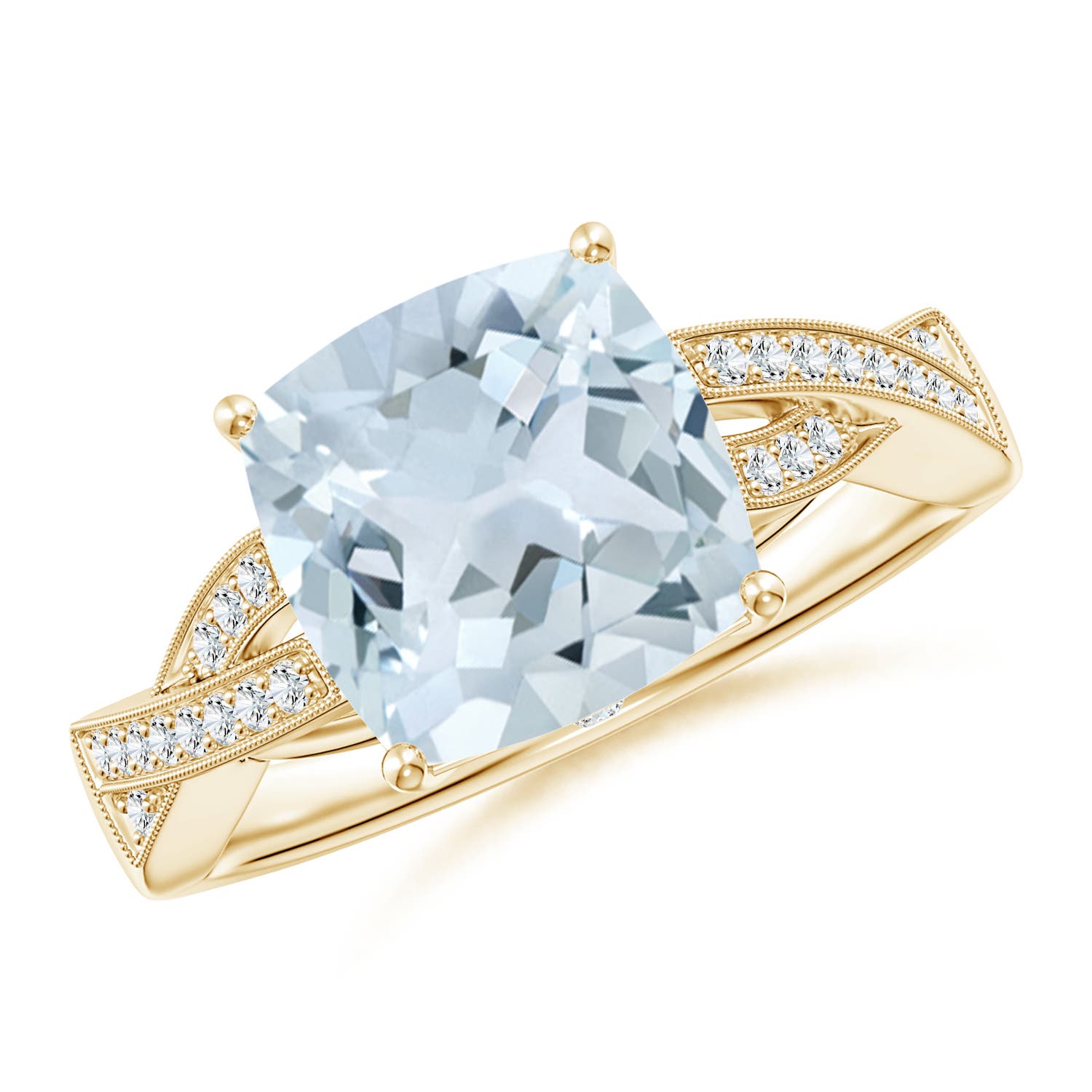 A - Aquamarine / 2.84 CT / 14 KT Yellow Gold