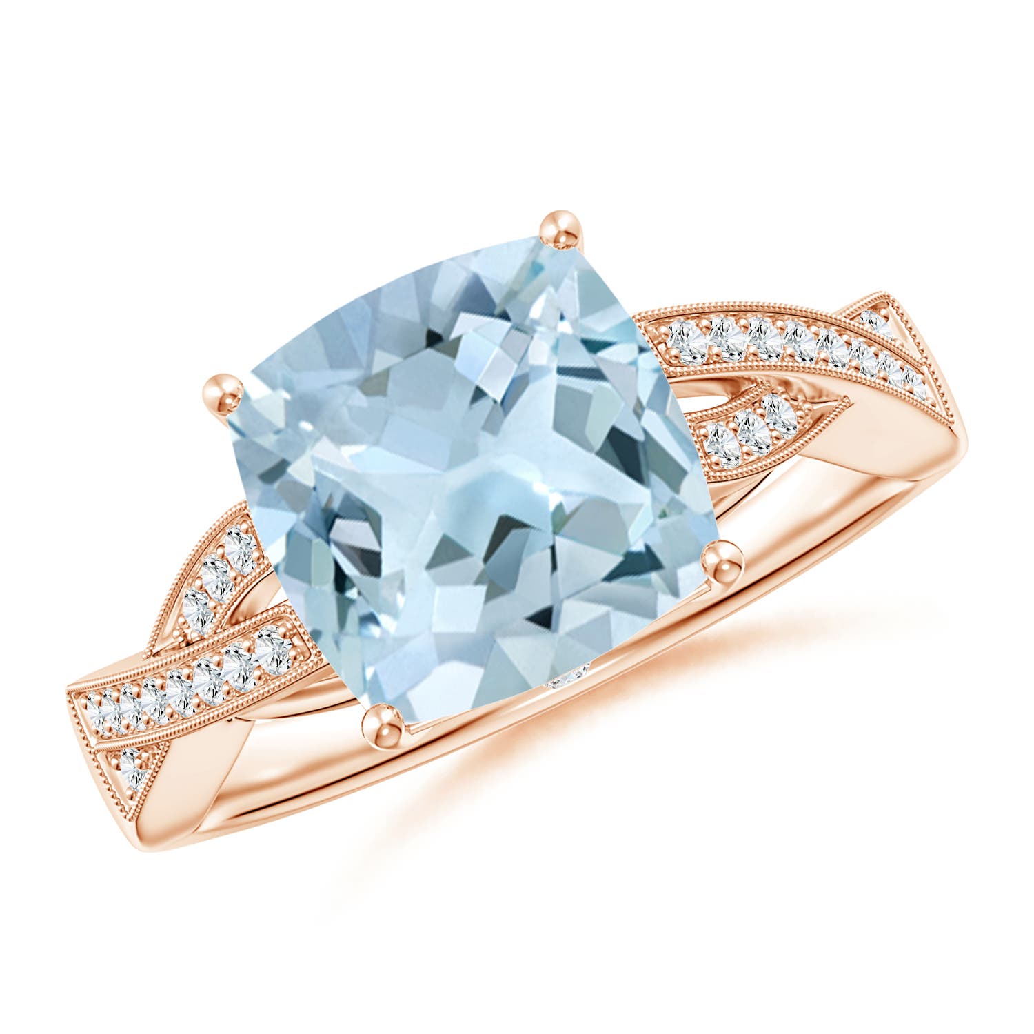 AA - Aquamarine / 2.84 CT / 14 KT Rose Gold