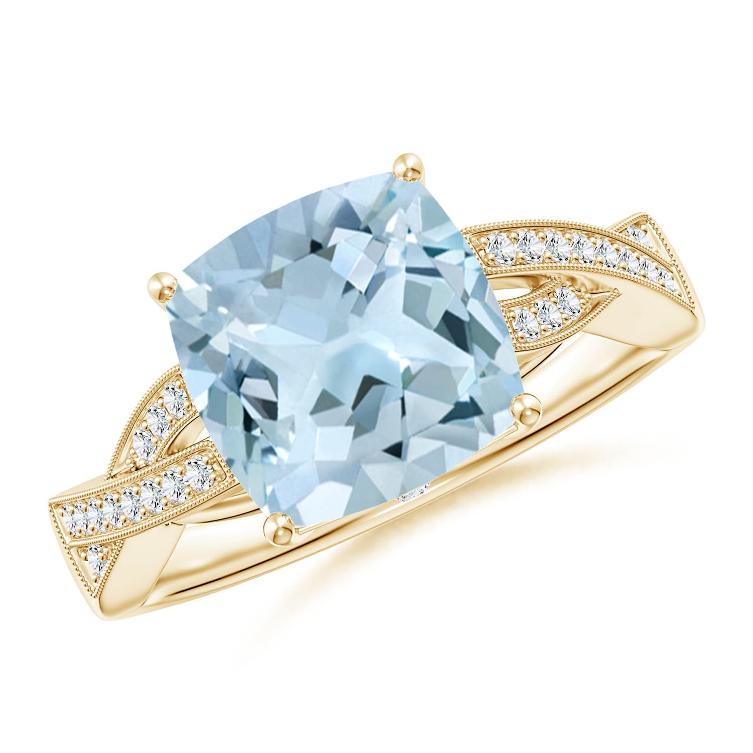 AA - Aquamarine / 2.84 CT / 14 KT Yellow Gold