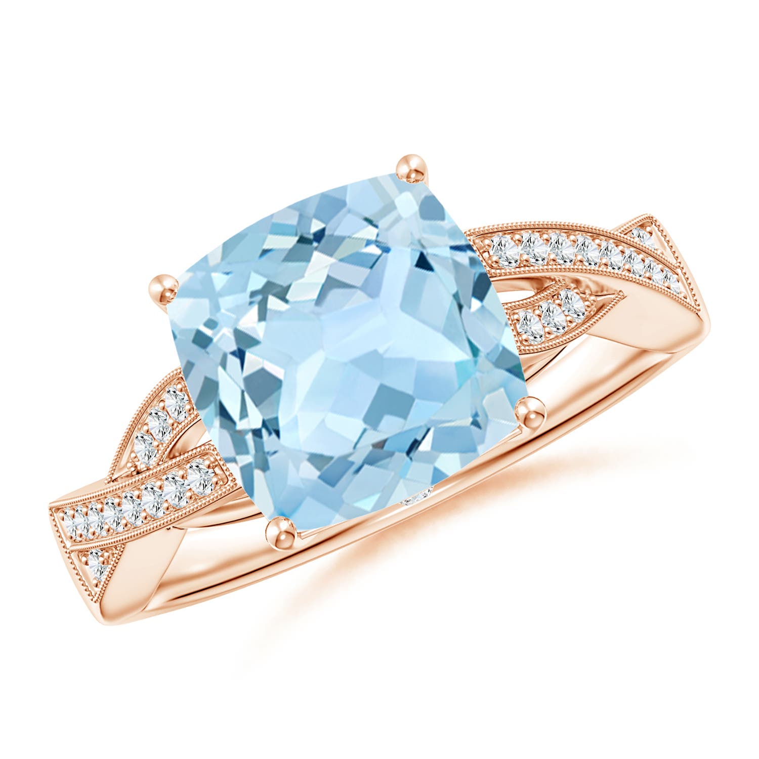 AAA - Aquamarine / 2.84 CT / 14 KT Rose Gold