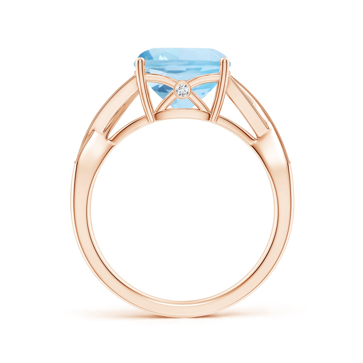 AAA - Aquamarine / 2.84 CT / 14 KT Rose Gold