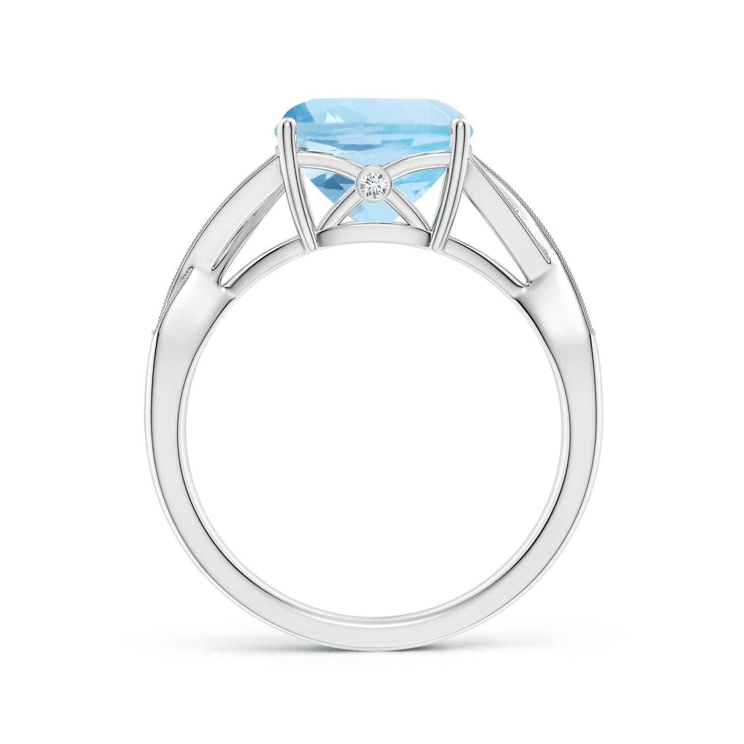 AAA - Aquamarine / 2.84 CT / 14 KT White Gold