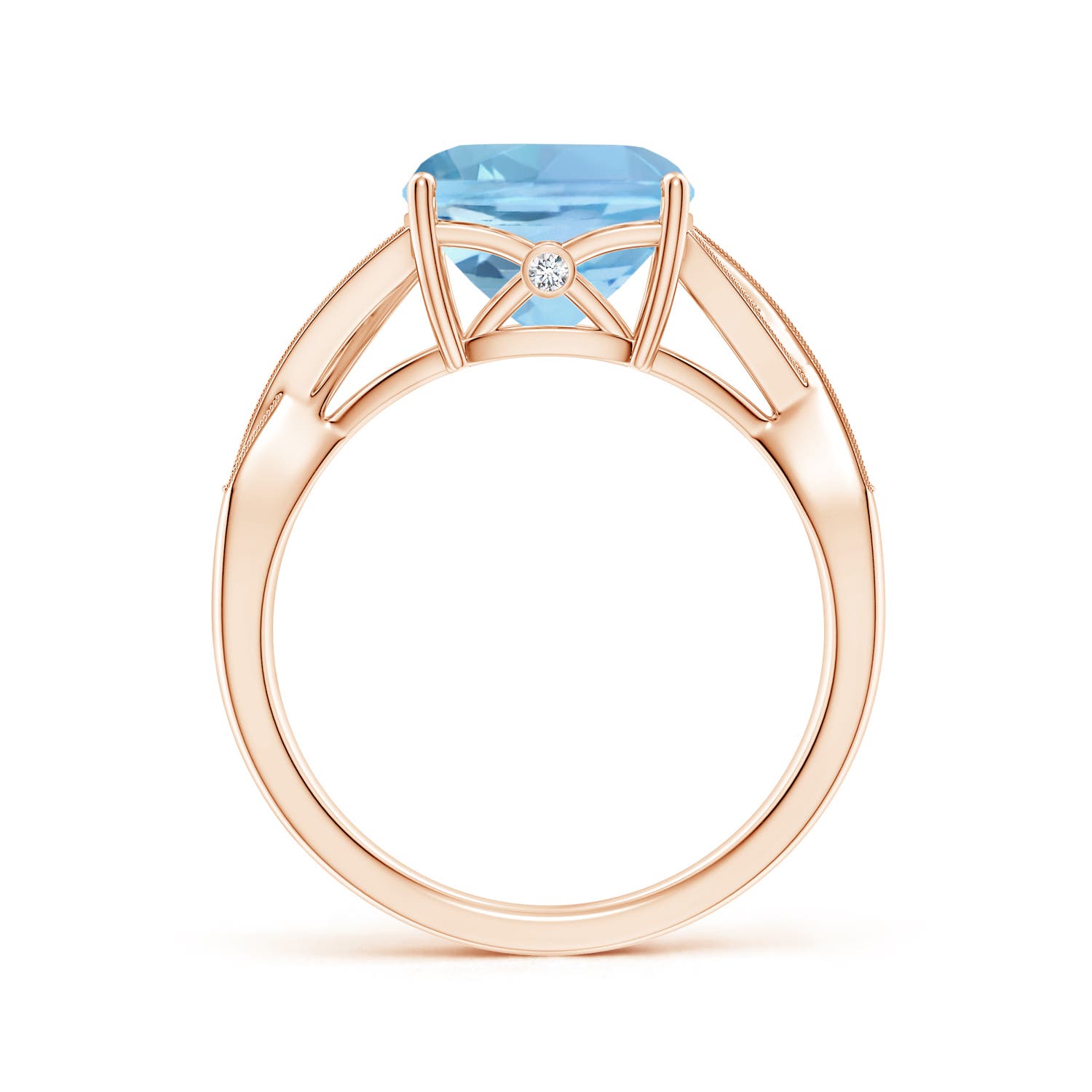 AAAA - Aquamarine / 2.84 CT / 14 KT Rose Gold