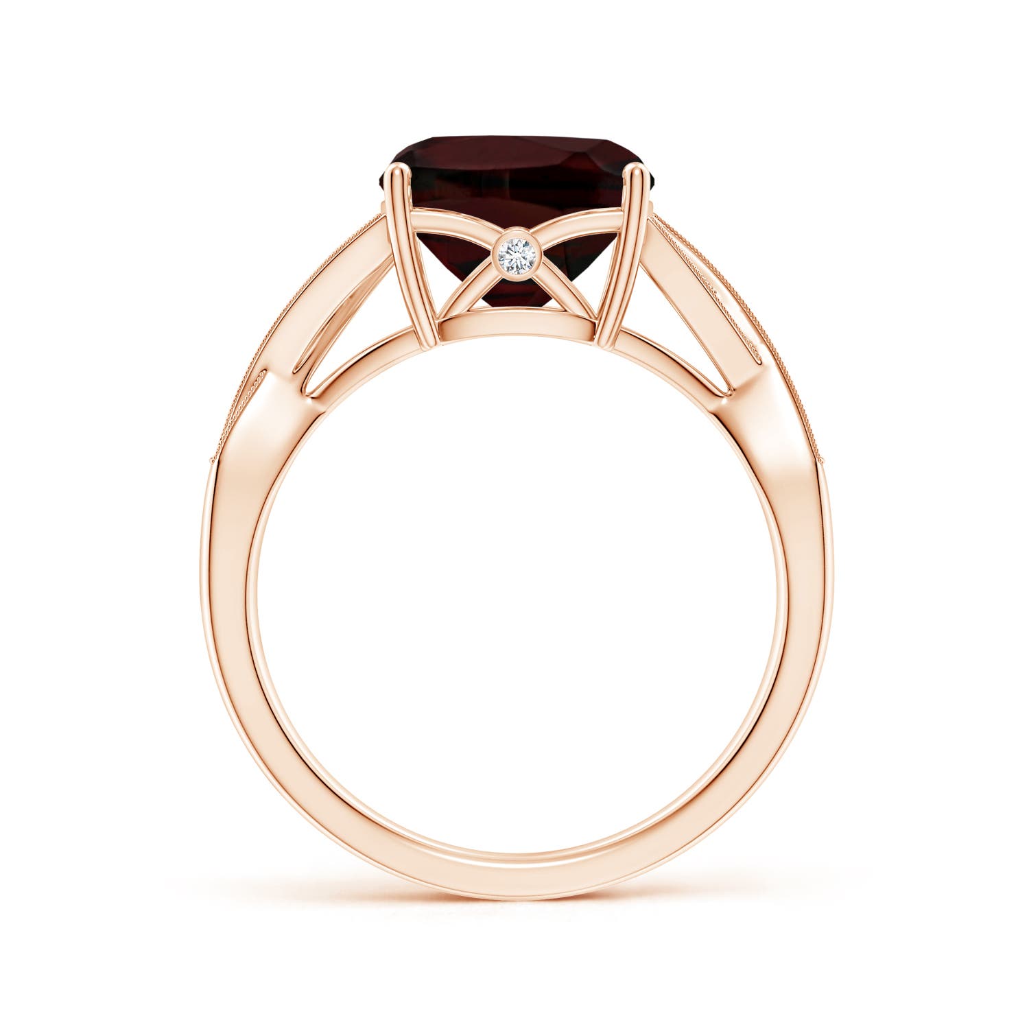 A - Garnet / 3.74 CT / 14 KT Rose Gold