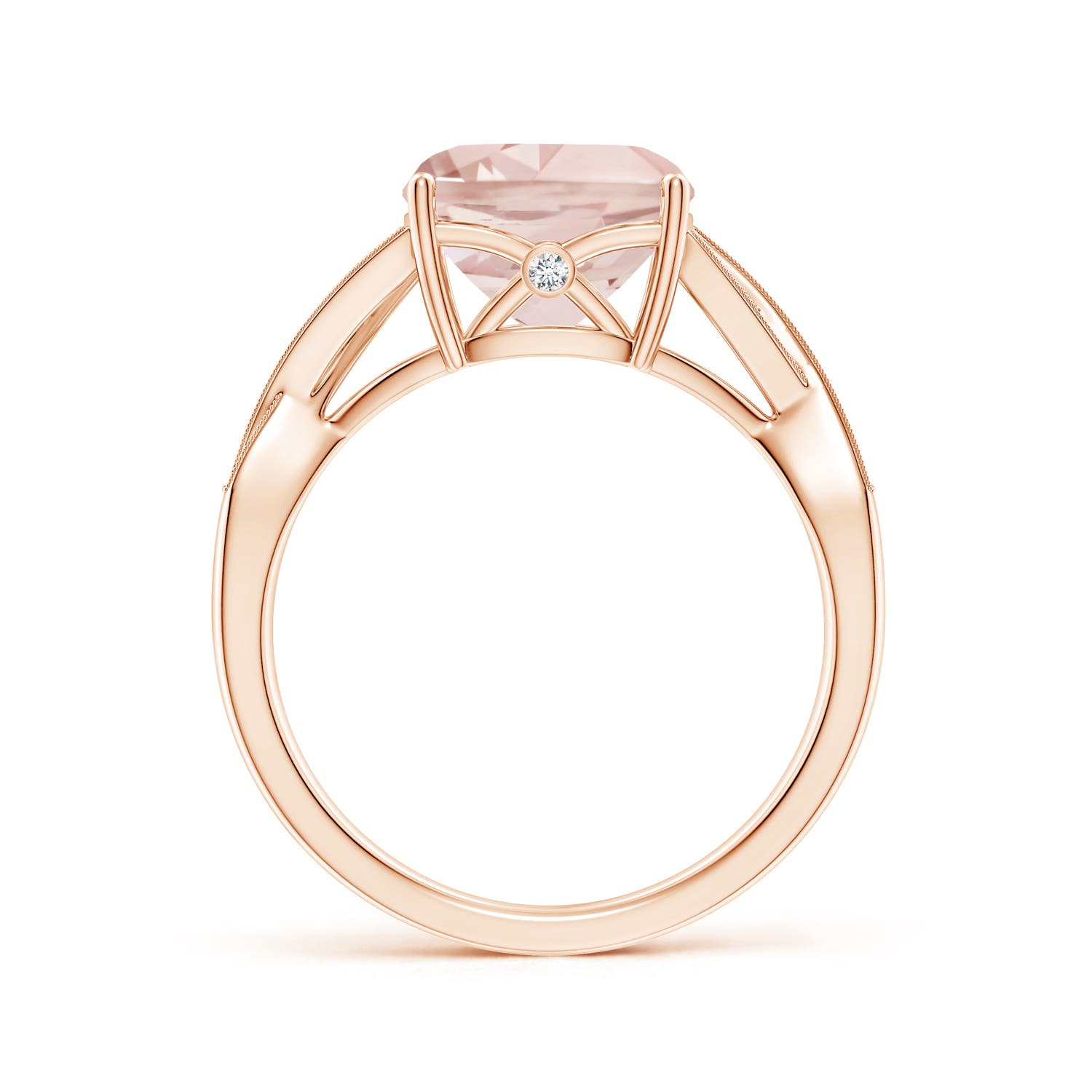 A - Morganite / 2.84 CT / 14 KT Rose Gold