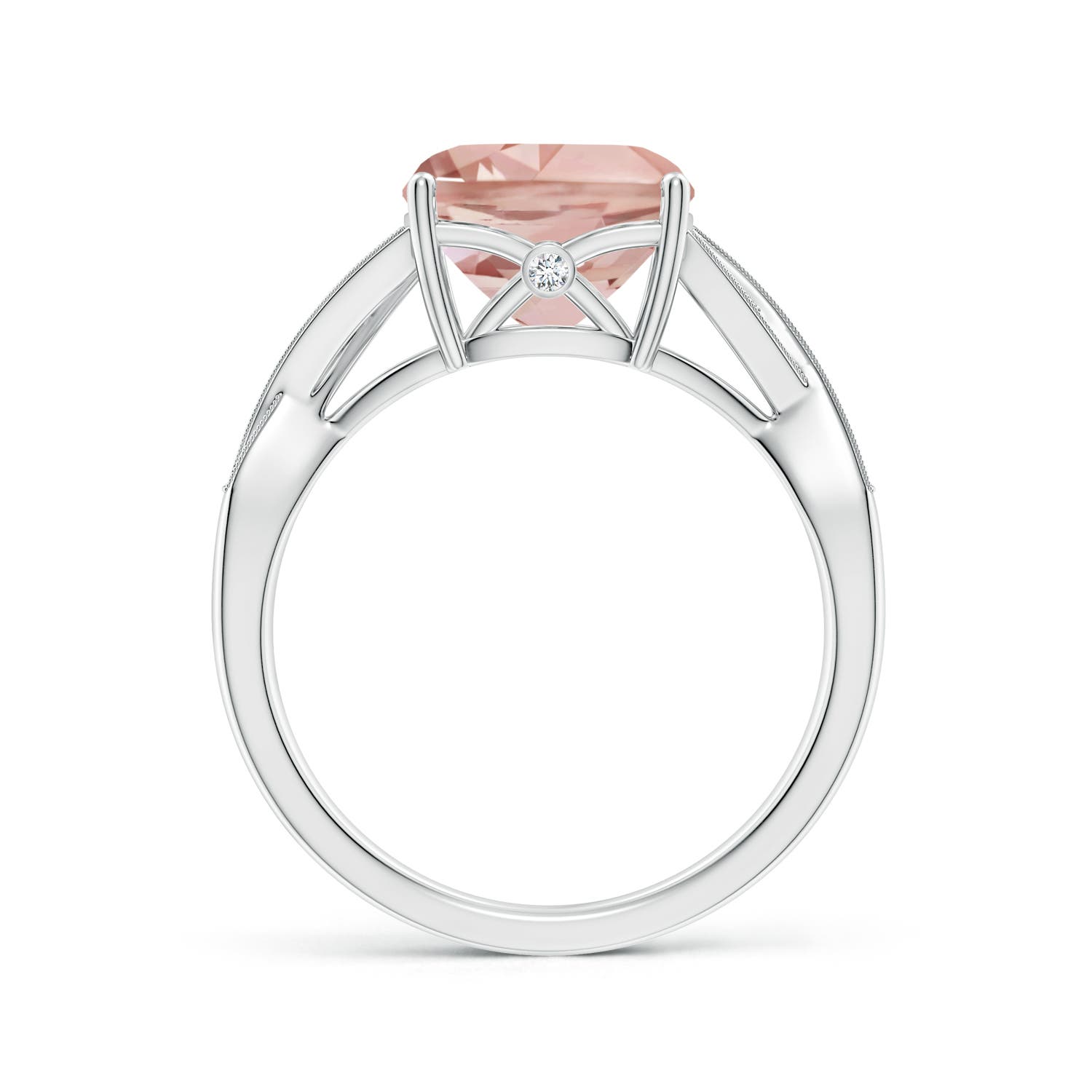 AAA - Morganite / 2.84 CT / 14 KT White Gold