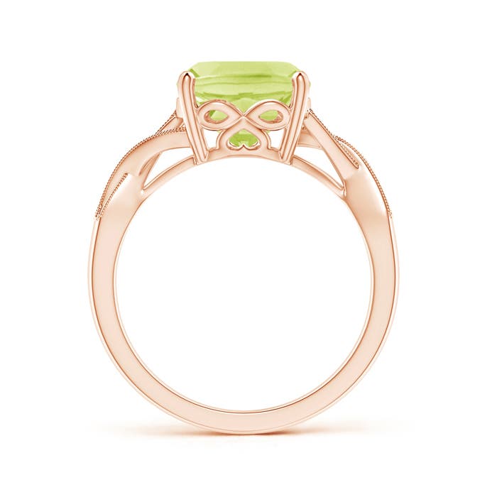 A - Peridot / 2.94 CT / 14 KT Rose Gold