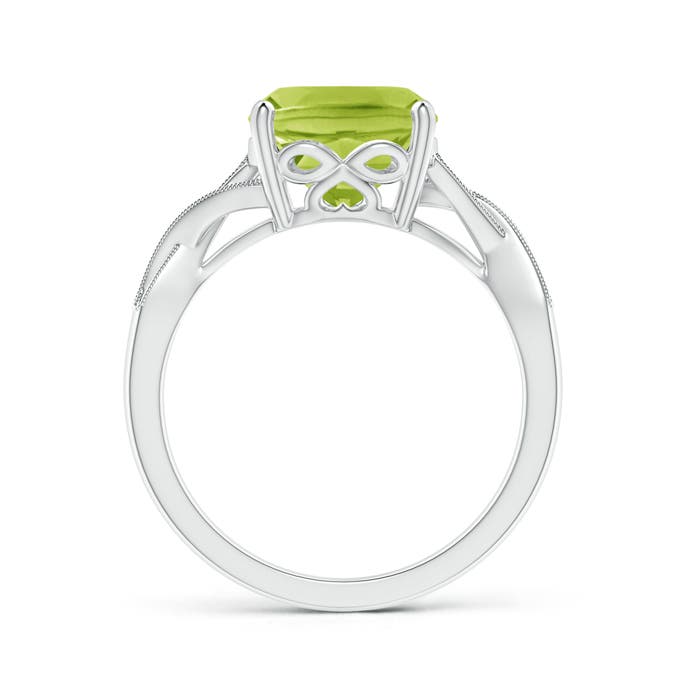 AA - Peridot / 2.94 CT / 14 KT White Gold